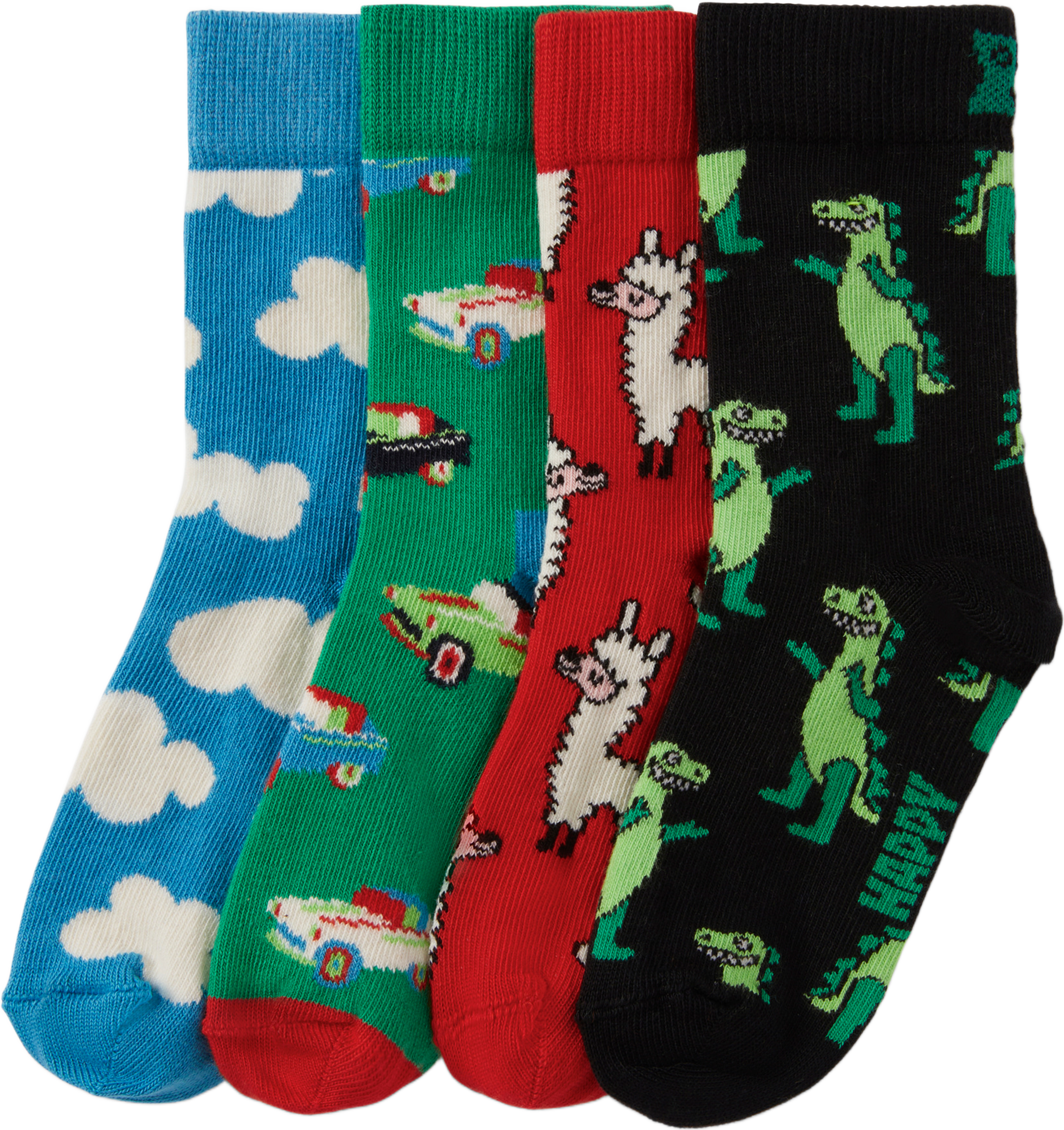 Kids 4-Pack Llama  Gift Set, från Happy Socks, i färgen Red. Klicka för att öppna bilden i stort format