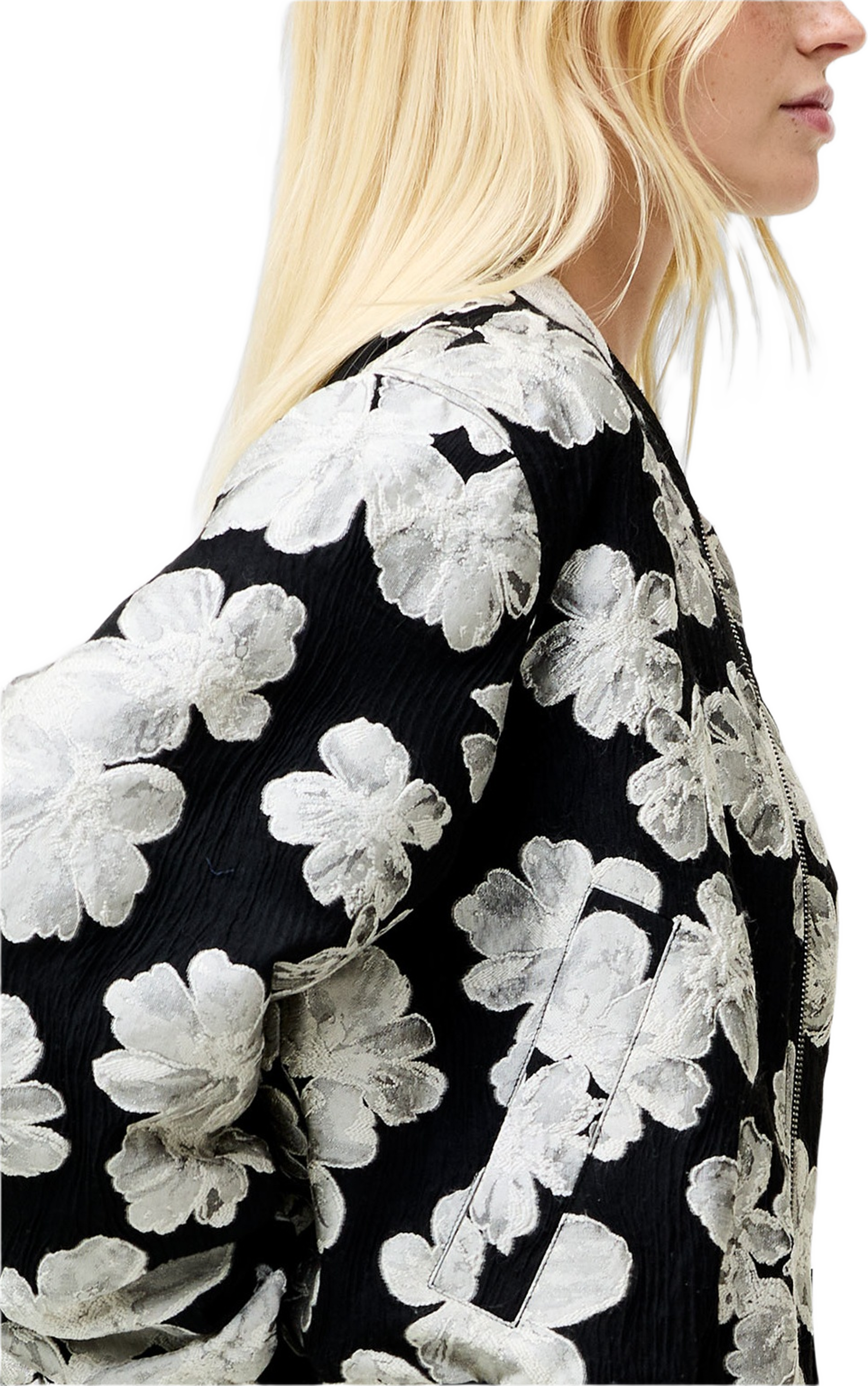 Lora Poly Jacquard Bomber Jack