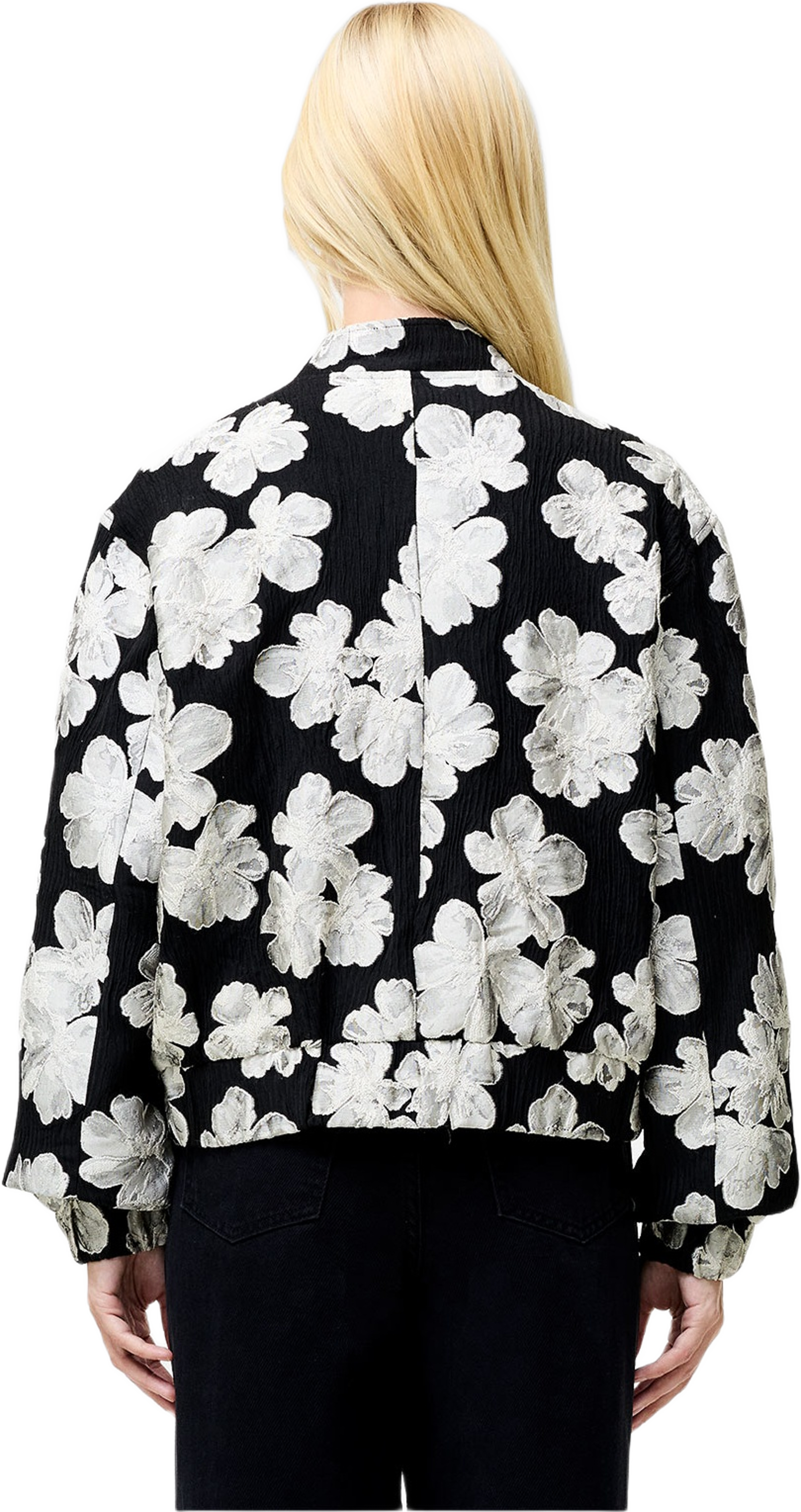 Lora Poly Jacquard Bomber Jack