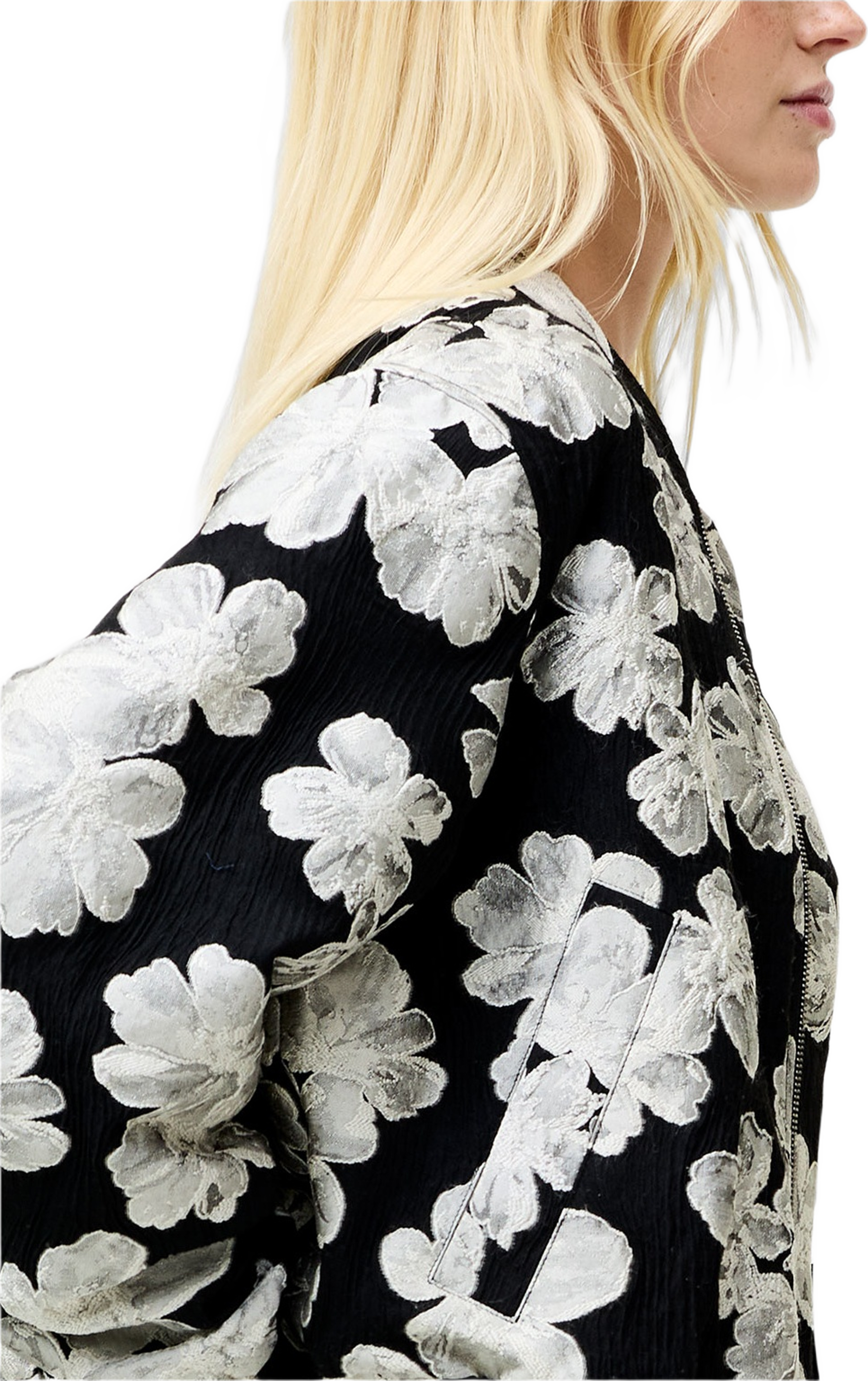 Lora Poly Jacquard Bomber Jack