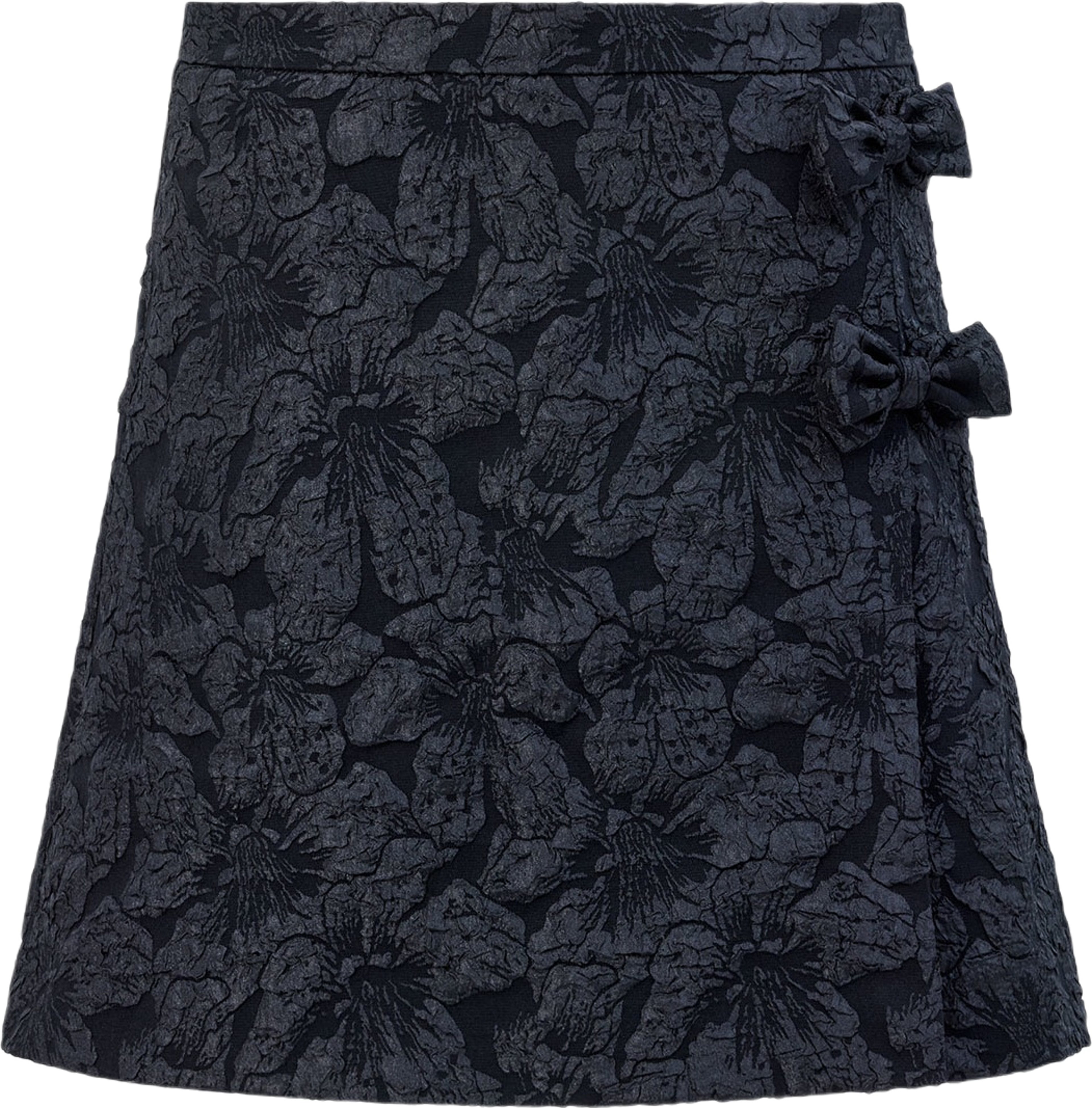 Sharon Jacquard Mini Skirt, från French Connection, i färgen Blackout.