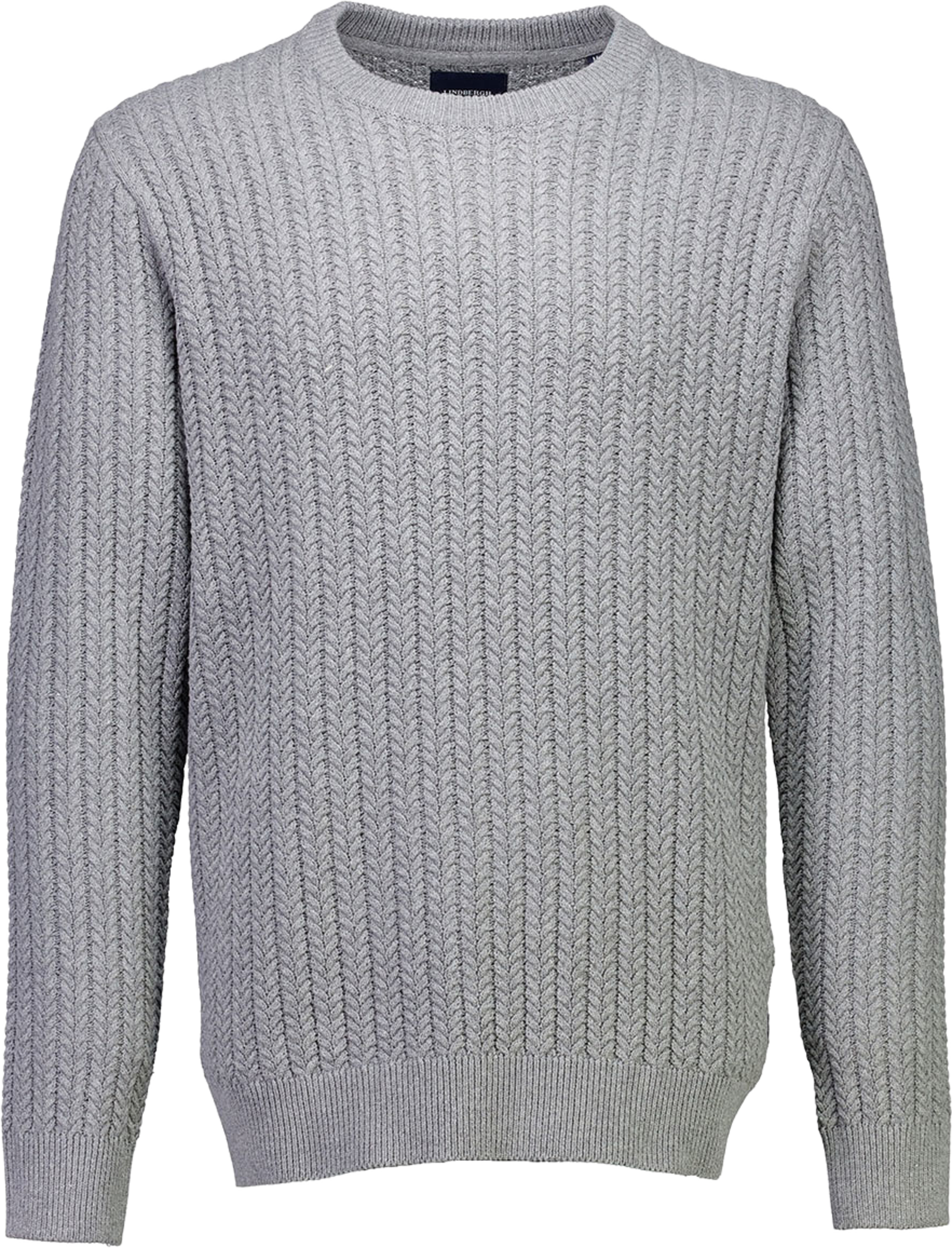 Lindbergh Recycle Cabel jumper Knit, från Lindbergh, i färgen Dk Grey. Klicka för att öppna bilden i stort format