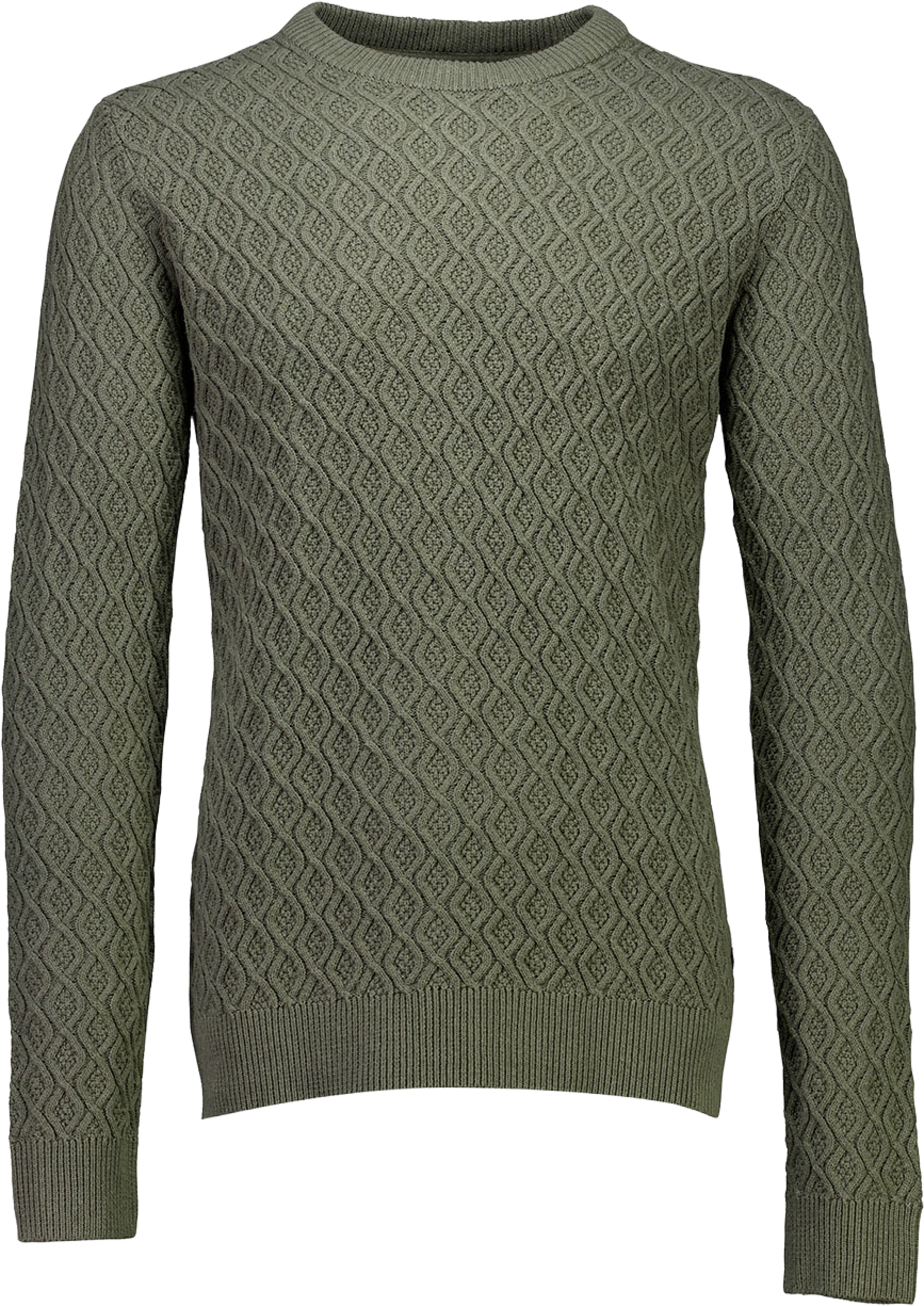 Lindbergh Recycle structure knit jumper Knit, från Lindbergh, i färgen Army. Klicka för att öppna bilden i stort format