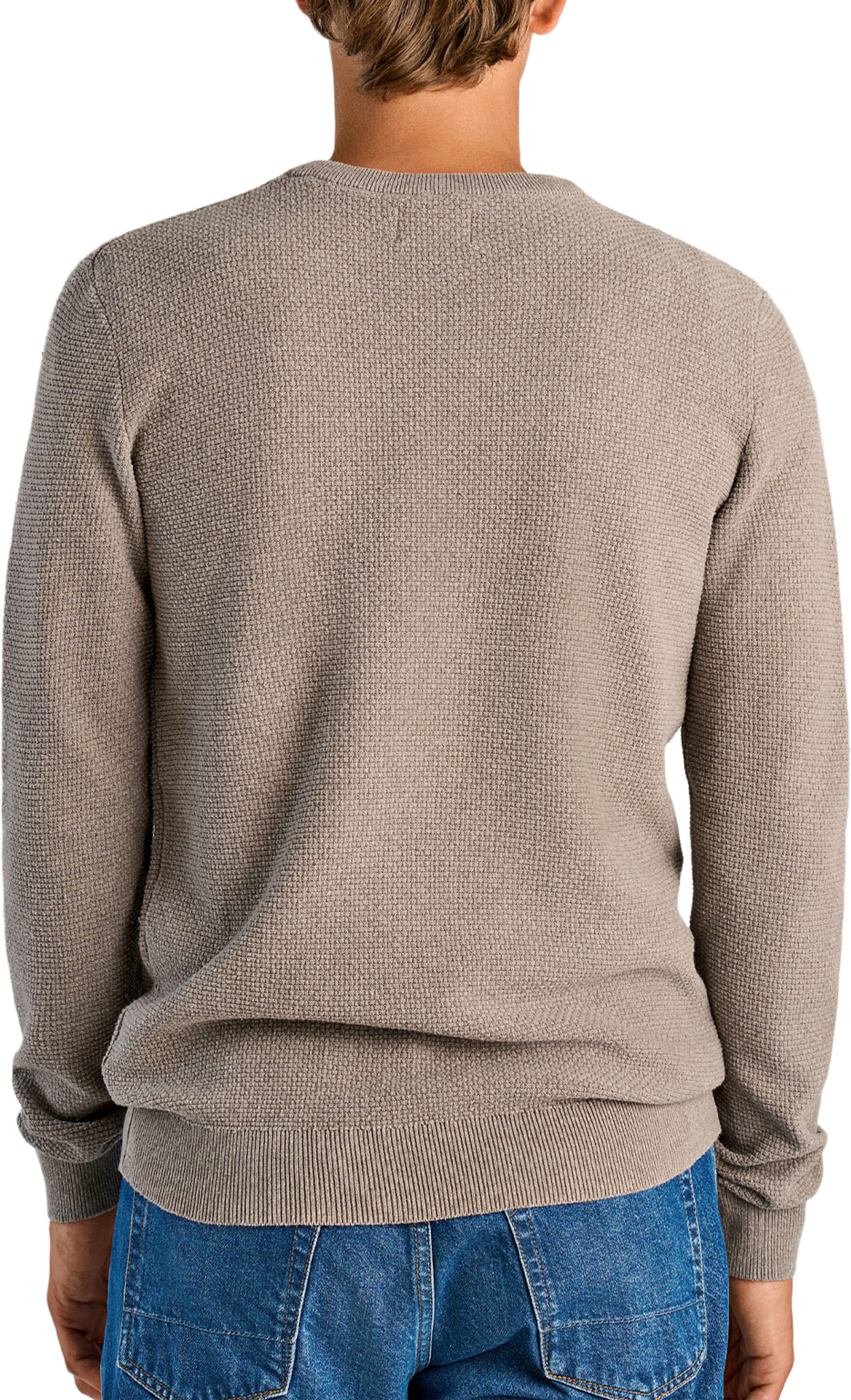 Lindbergh Recycle structure knit jumper Knit, från Lindbergh, i färgen Dk Sand. Klicka för att öppna bilden i stort format