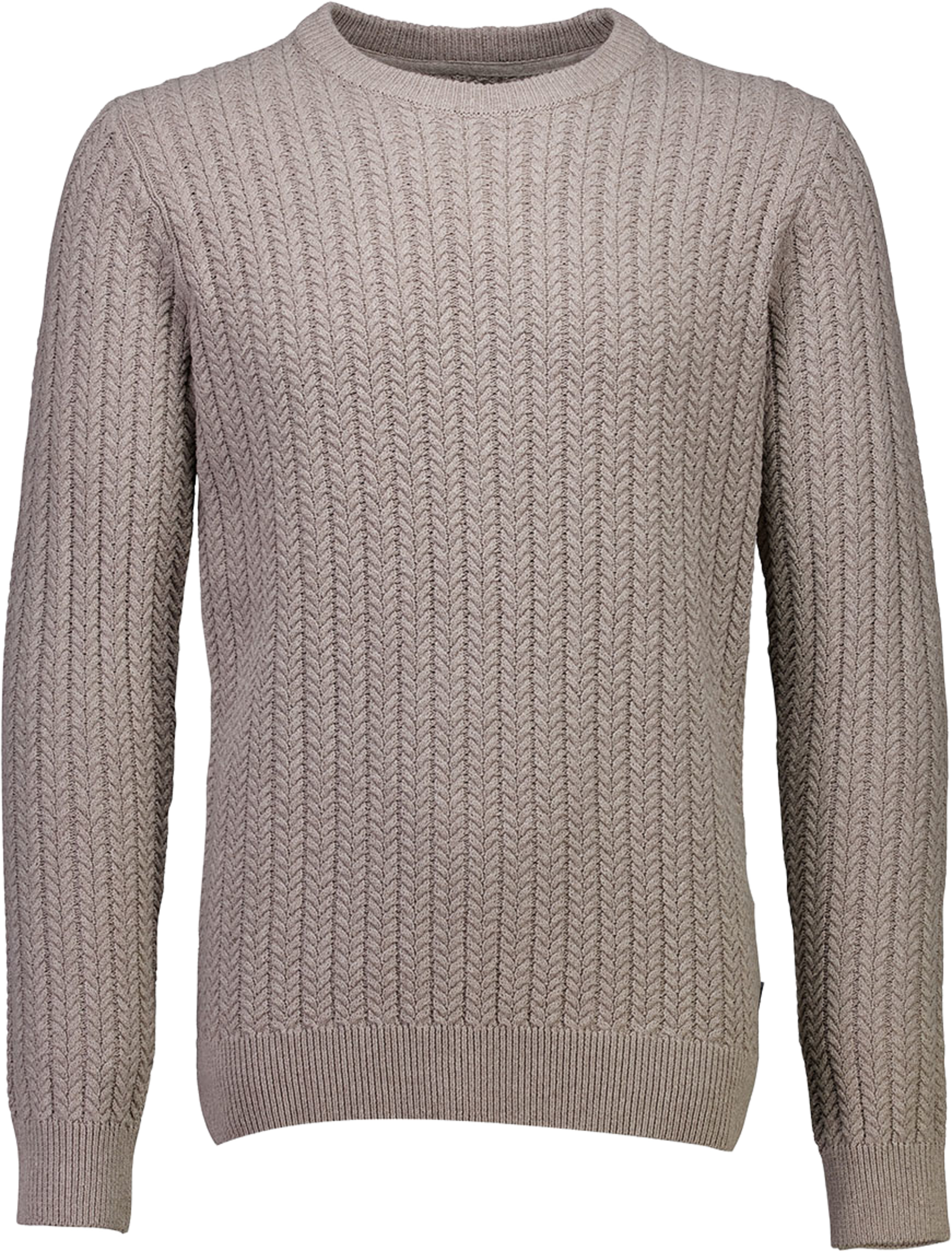 Lindbergh Recycle Cabel jumper Knit, från Lindbergh, i färgen Dk Sand. Klicka för att öppna bilden i stort format