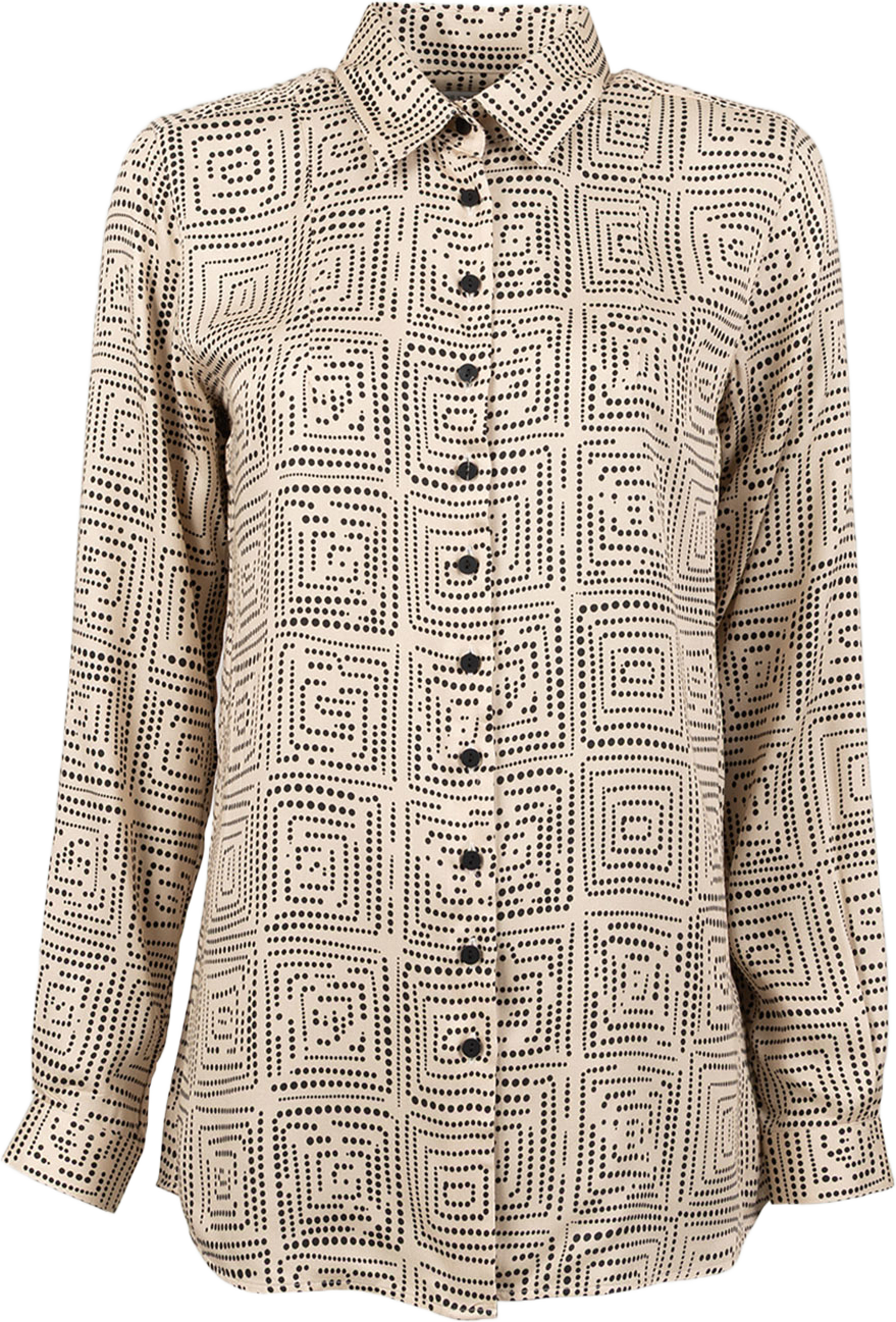 Randig Skjorta Petra Art, från The Shirt Factory, i färgen Beige. Klicka för att öppna bilden i stort format