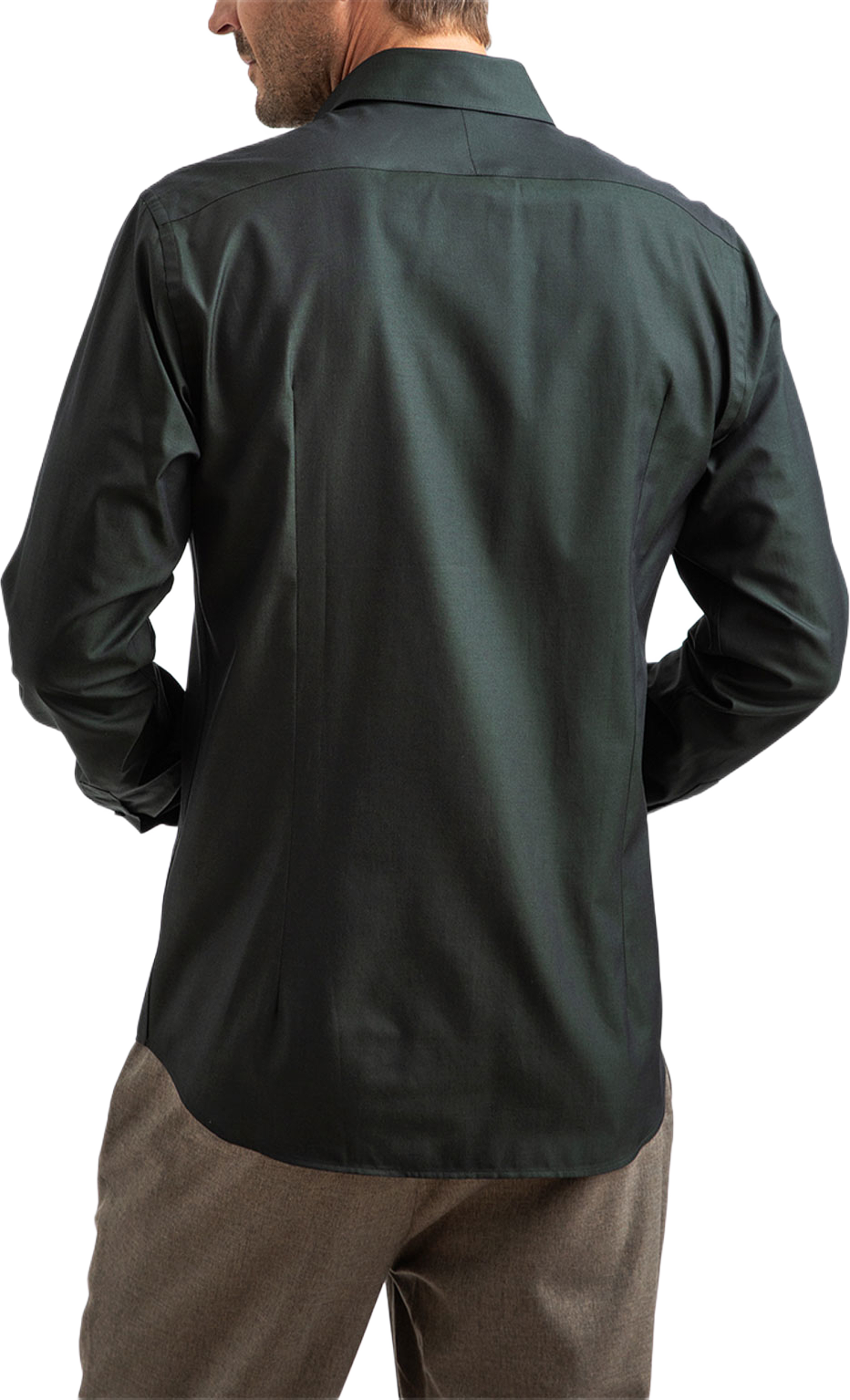 Skjorta Cimbrone, från The Shirt Factory, i färgen Dk.green. Klicka för att öppna bilden i stort format