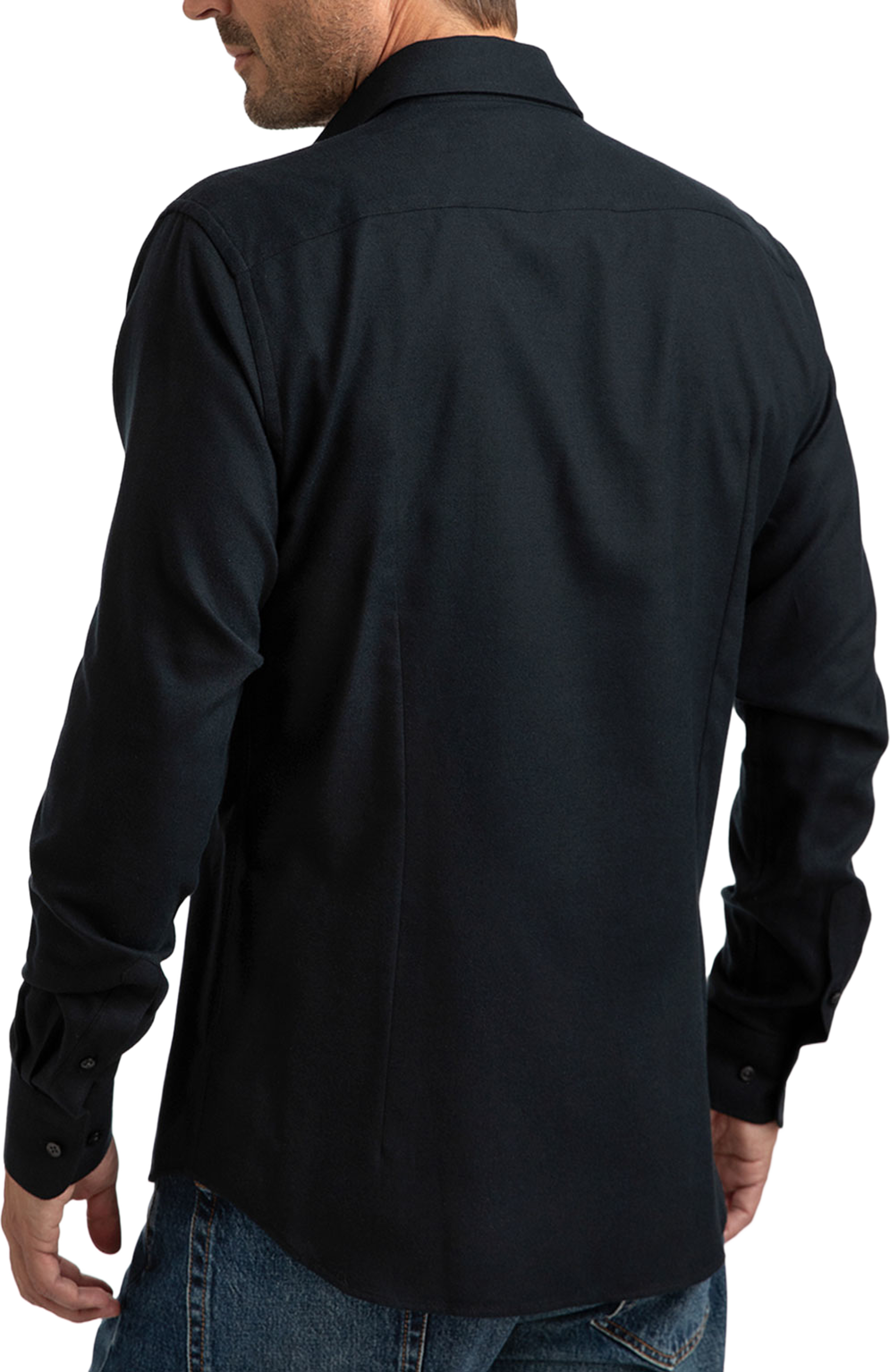 Skjorta Niseko, från The Shirt Factory, i färgen Black. Klicka för att öppna bilden i stort format