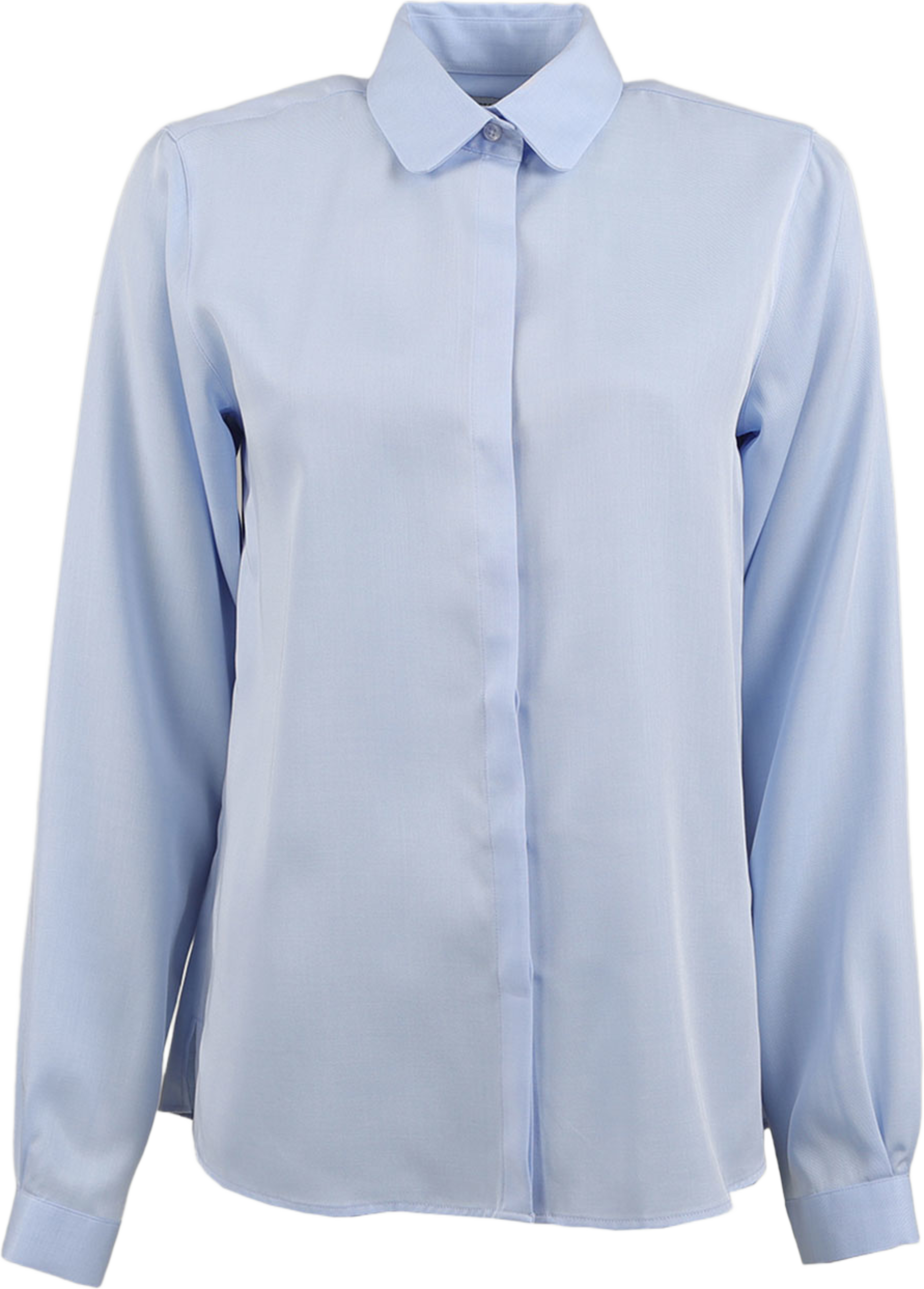 Blus Gina Noble Tencel, från The Shirt Factory, i färgen Lt.blue. Klicka för att öppna bilden i stort format