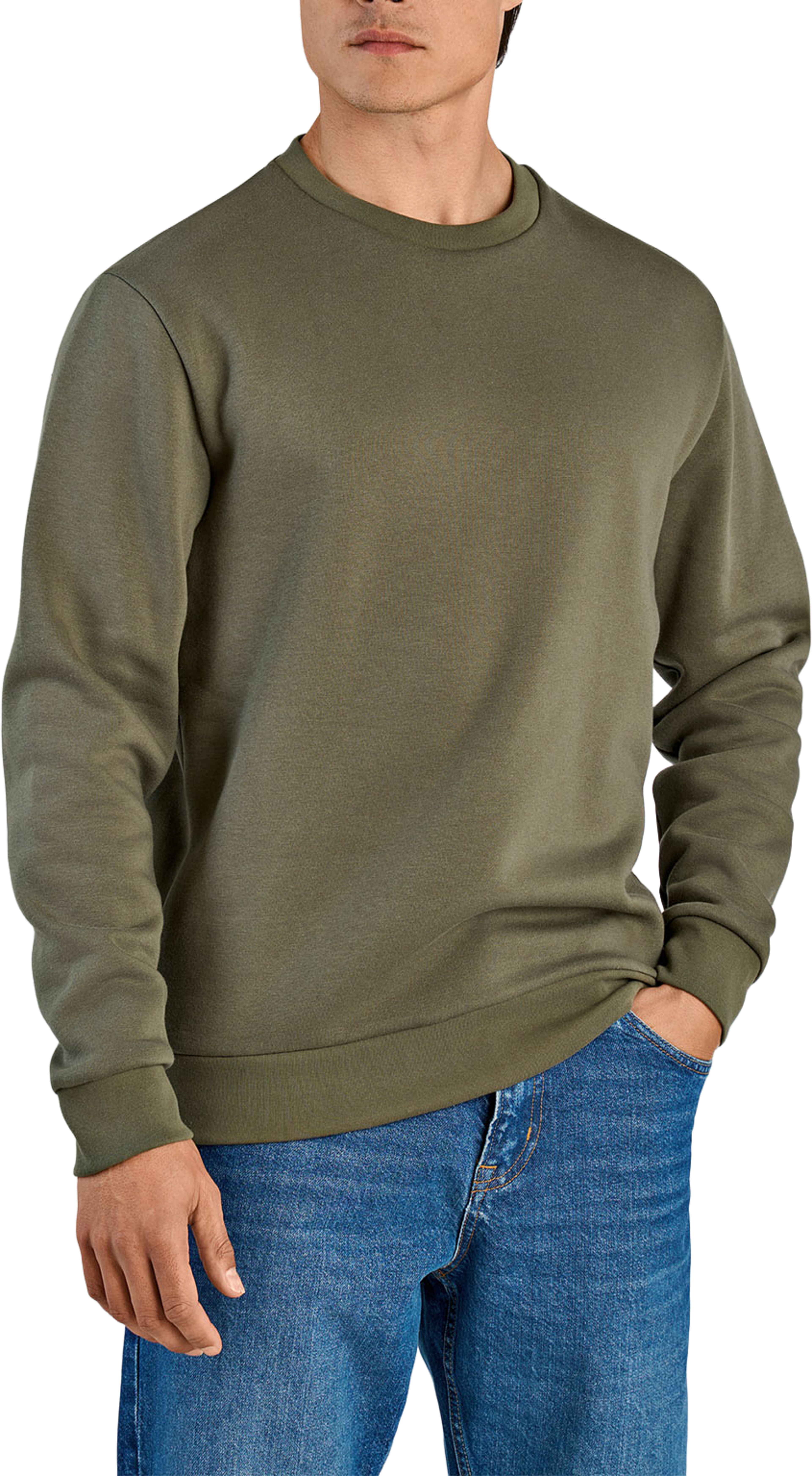 Lindbergh O-neck sweatshirt Sweatshirt, från Lindbergh, i färgen Army. Klicka för att öppna bilden i stort format