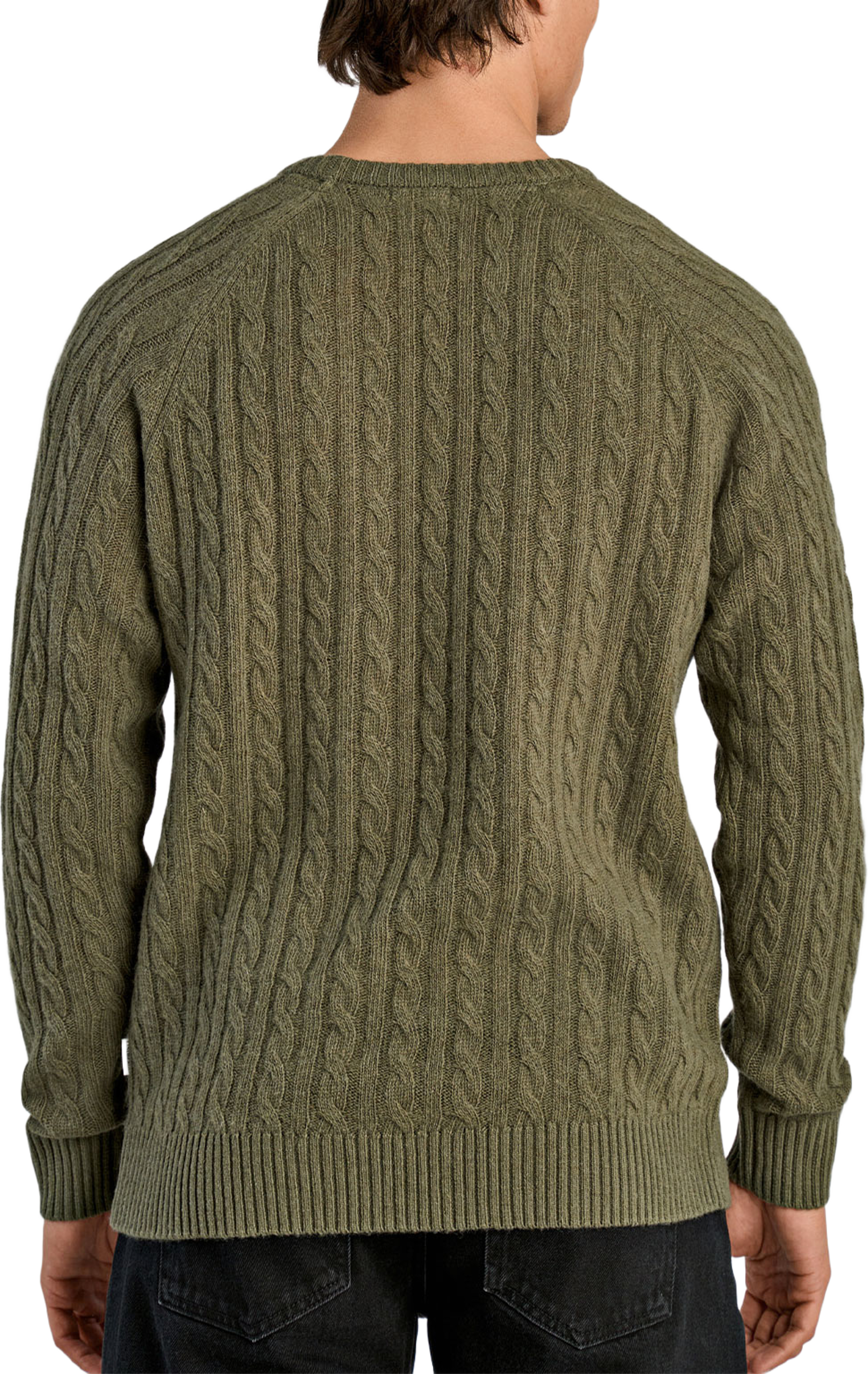 Lindbergh Lambswool raglan Knit, från Lindbergh, i färgen Dusty Army. Klicka för att öppna bilden i stort format