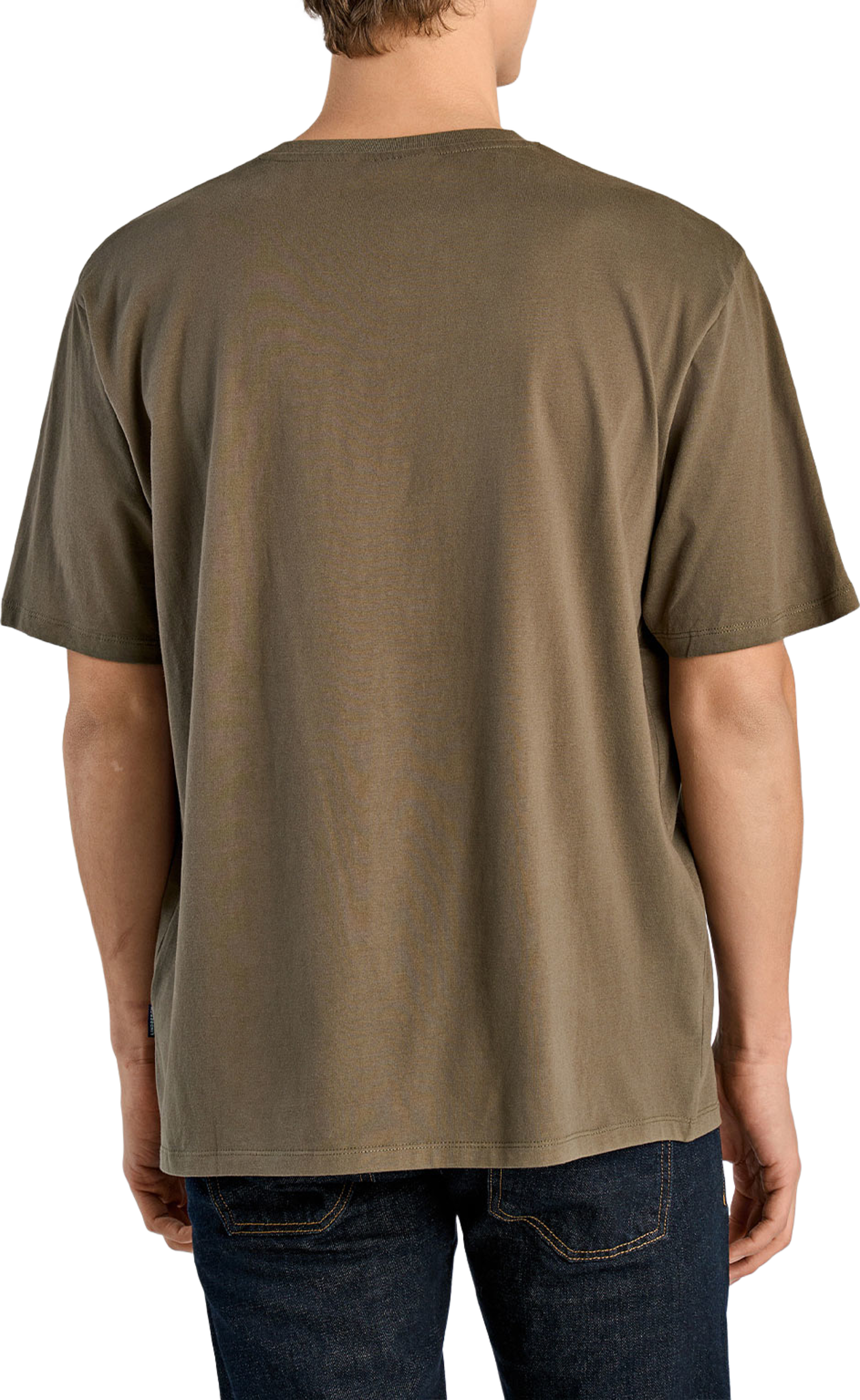 Logo Tee S/S, från Lindbergh, i färgen Dk Dusty Brown. Klicka för att öppna bilden i stort format