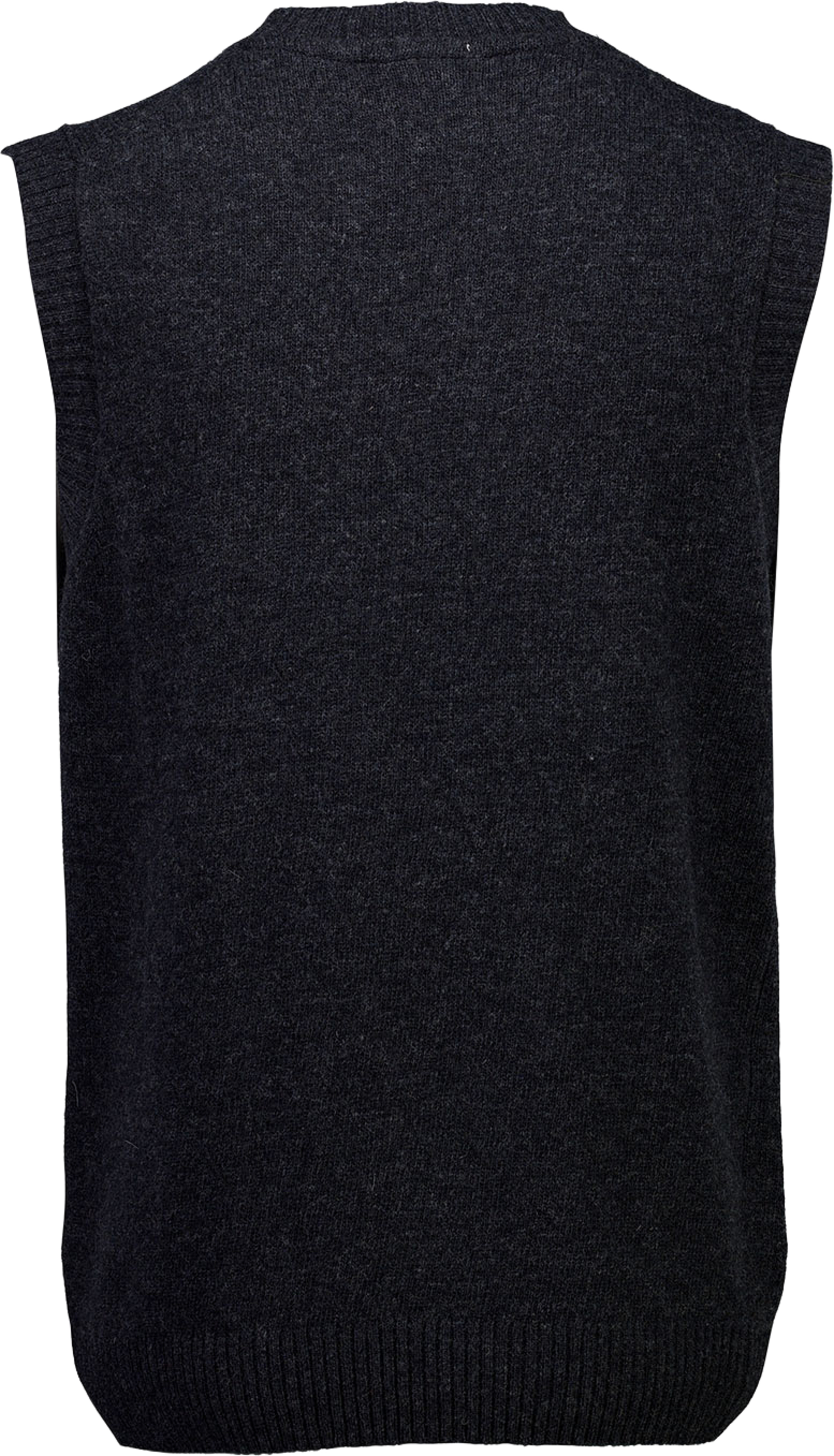 Lindbergh Lambswool v-neck slipover Knit, från Lindbergh, i färgen Charcoal Mel. Klicka för att öppna bilden i stort format