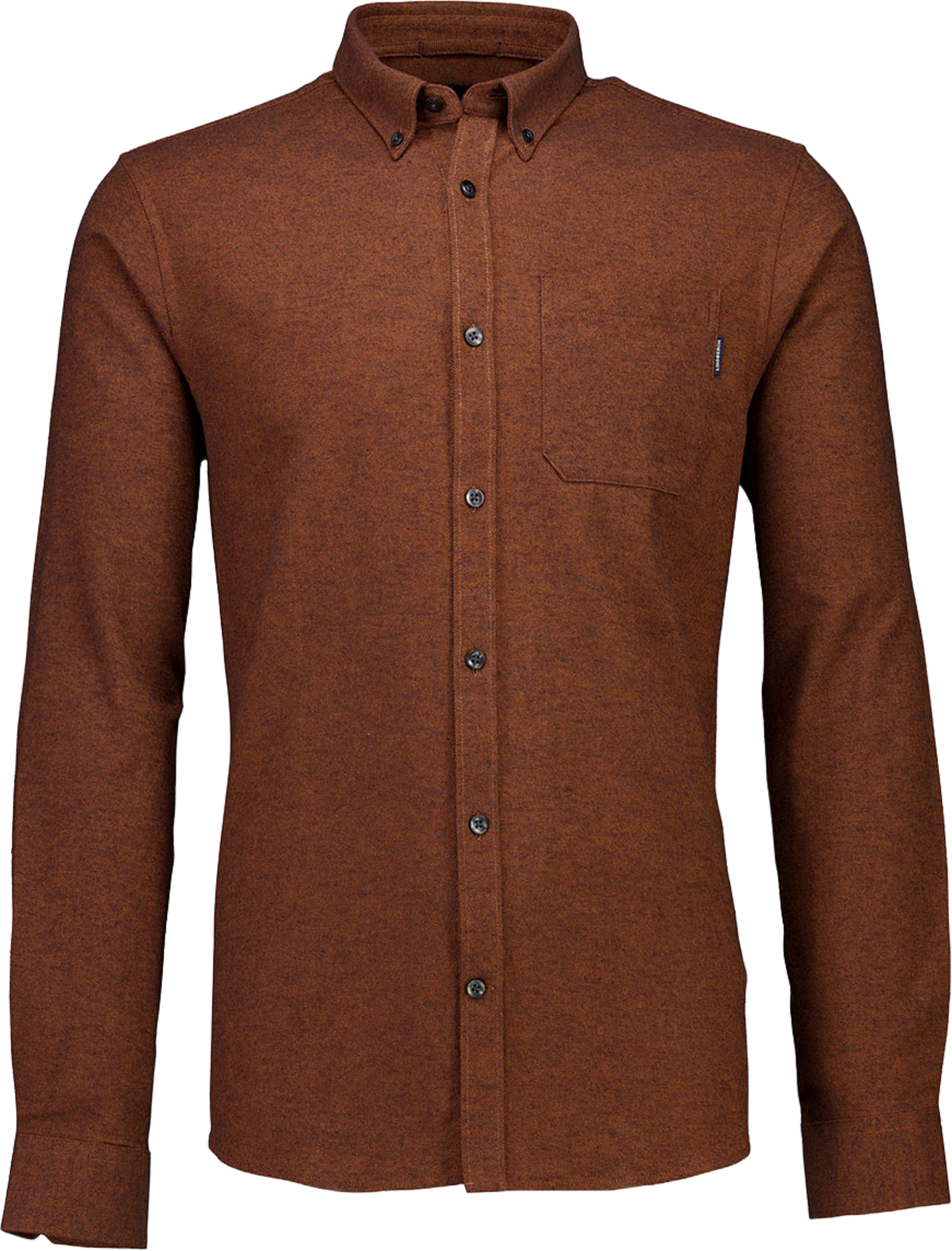 Lindbergh Brushed twill Shirt L/S, från Lindbergh, i färgen Dk Brown. Klicka för att öppna bilden i stort format