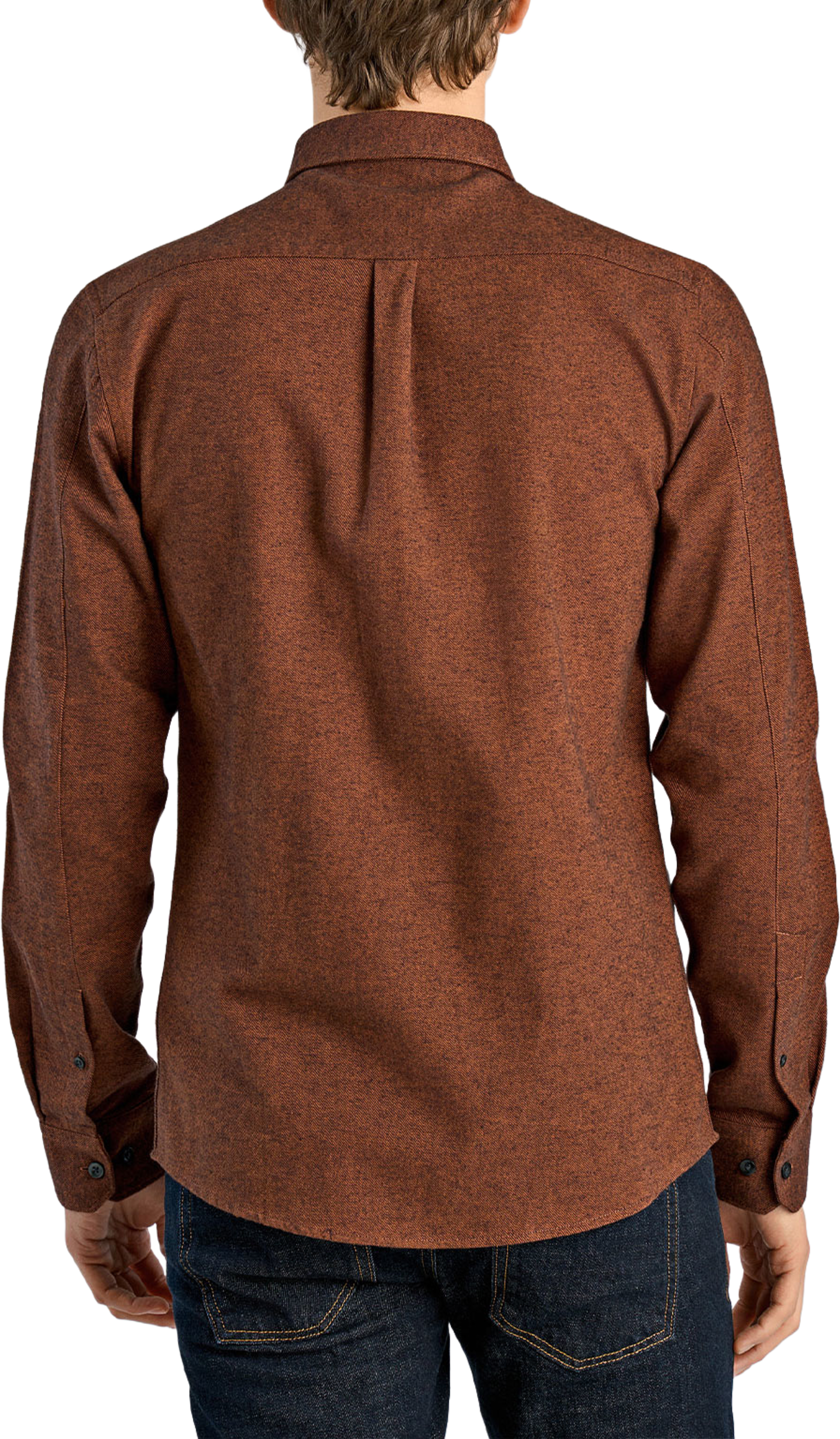 Lindbergh Brushed twill Shirt L/S, från Lindbergh, i färgen Dk Brown. Klicka för att öppna bilden i stort format