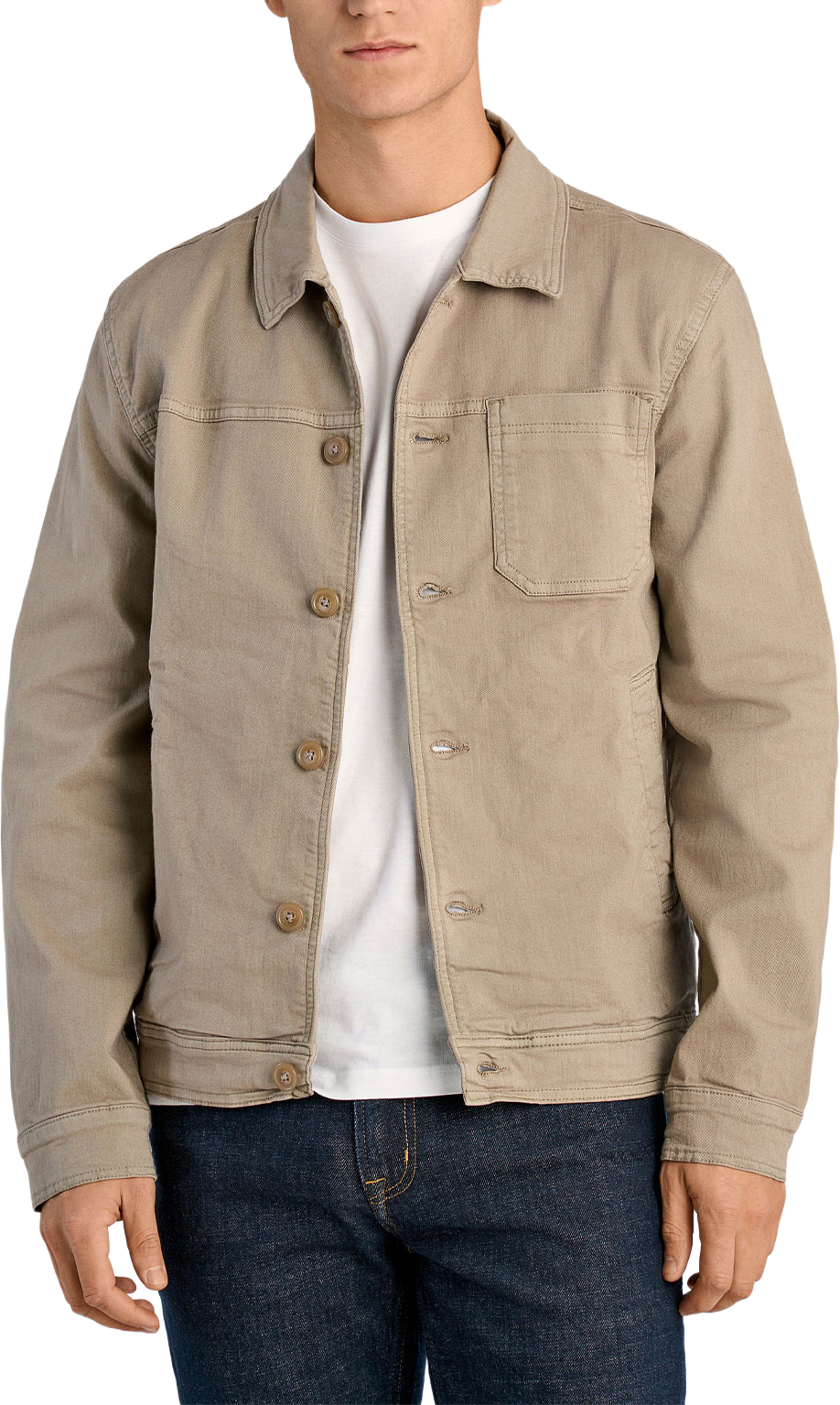 Lindbergh Cropped length overshirt Overshirt, från Lindbergh, i färgen Dk Sand. Klicka för att öppna bilden i stort format