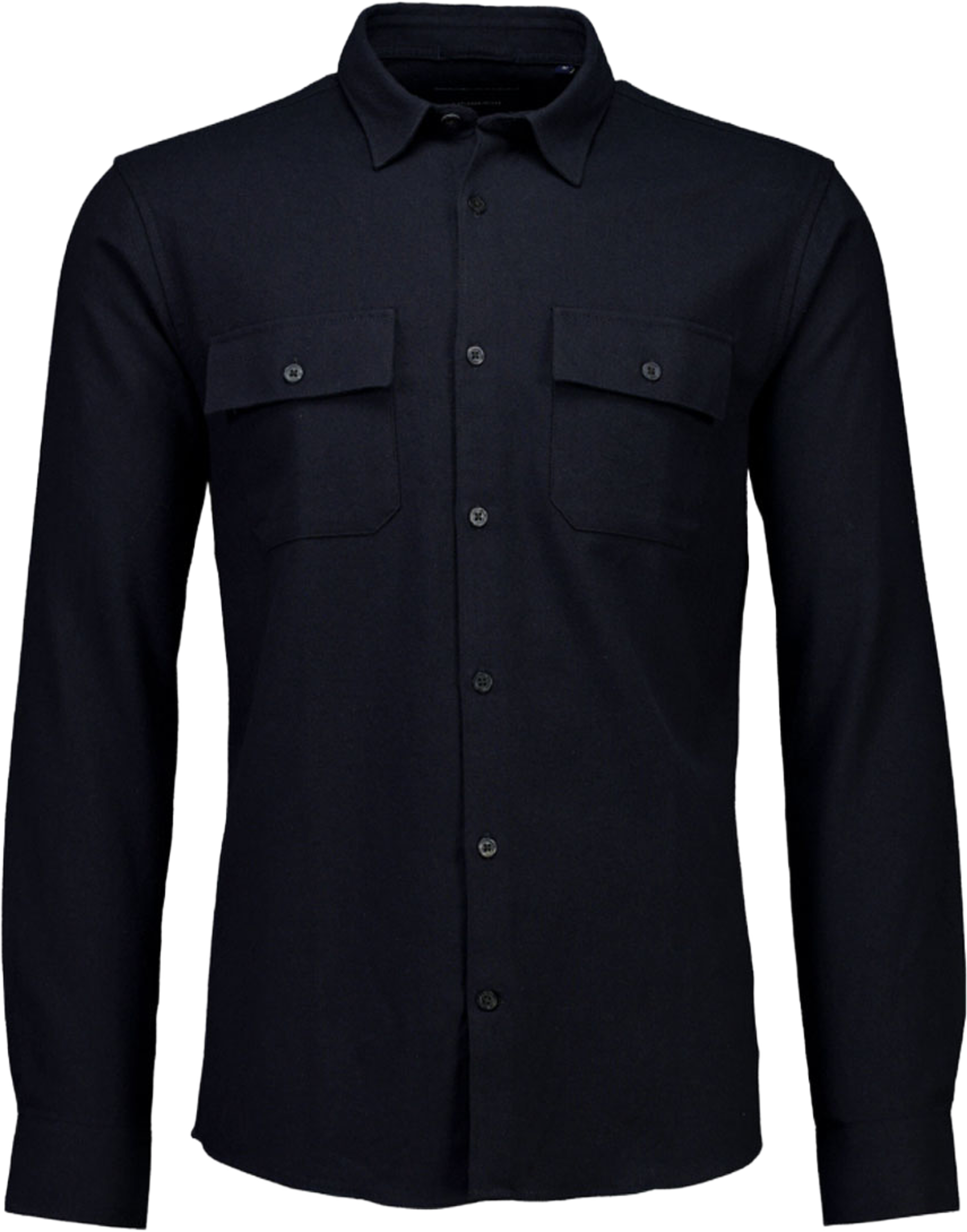 Lindbergh Brushed cotton shirt L/S Shirt L/S, från Lindbergh, i färgen Black. Klicka för att öppna bilden i stort format