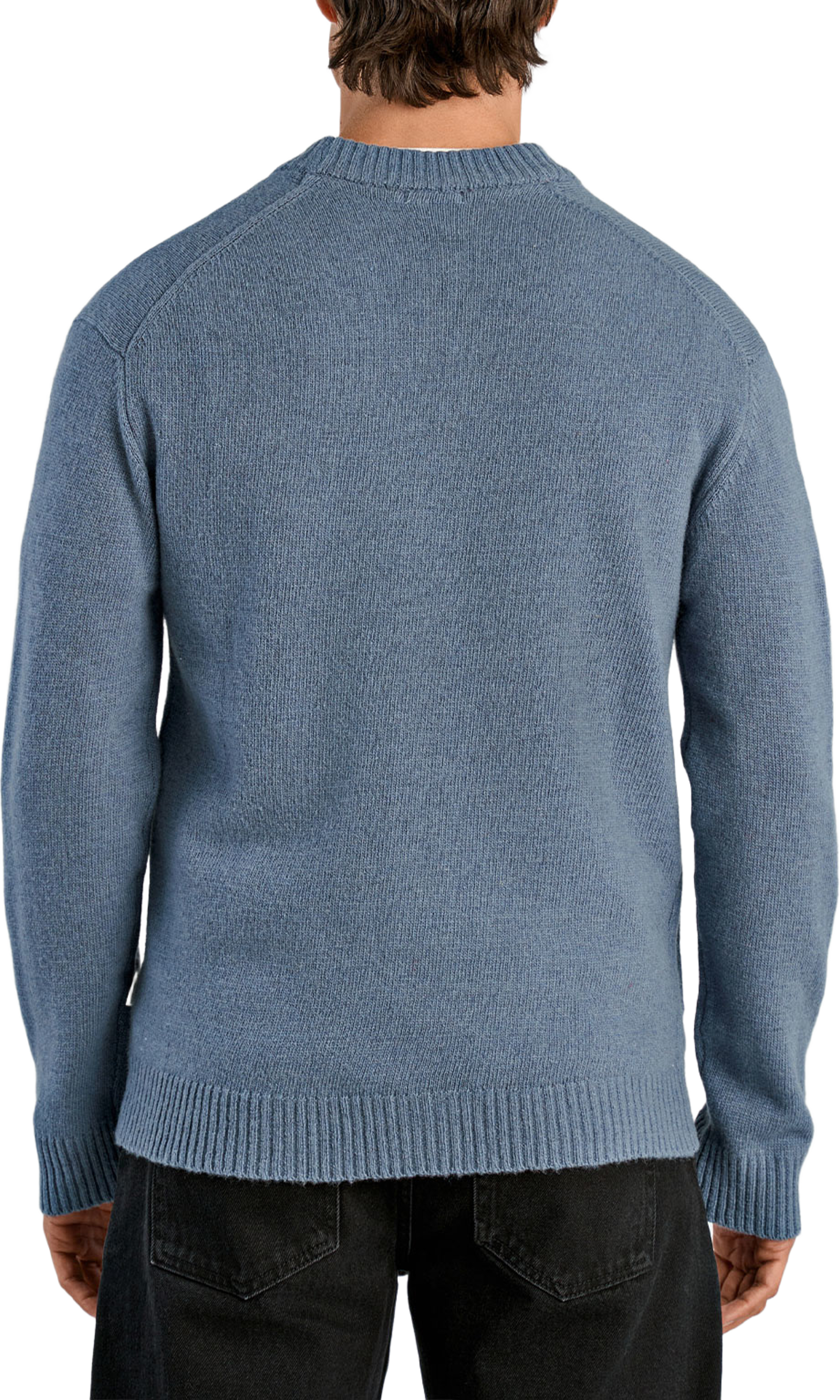 Lindbergh Lambswool button cardigan Knit, från Lindbergh, i färgen Blue Ice Mel. Klicka för att öppna bilden i stort format