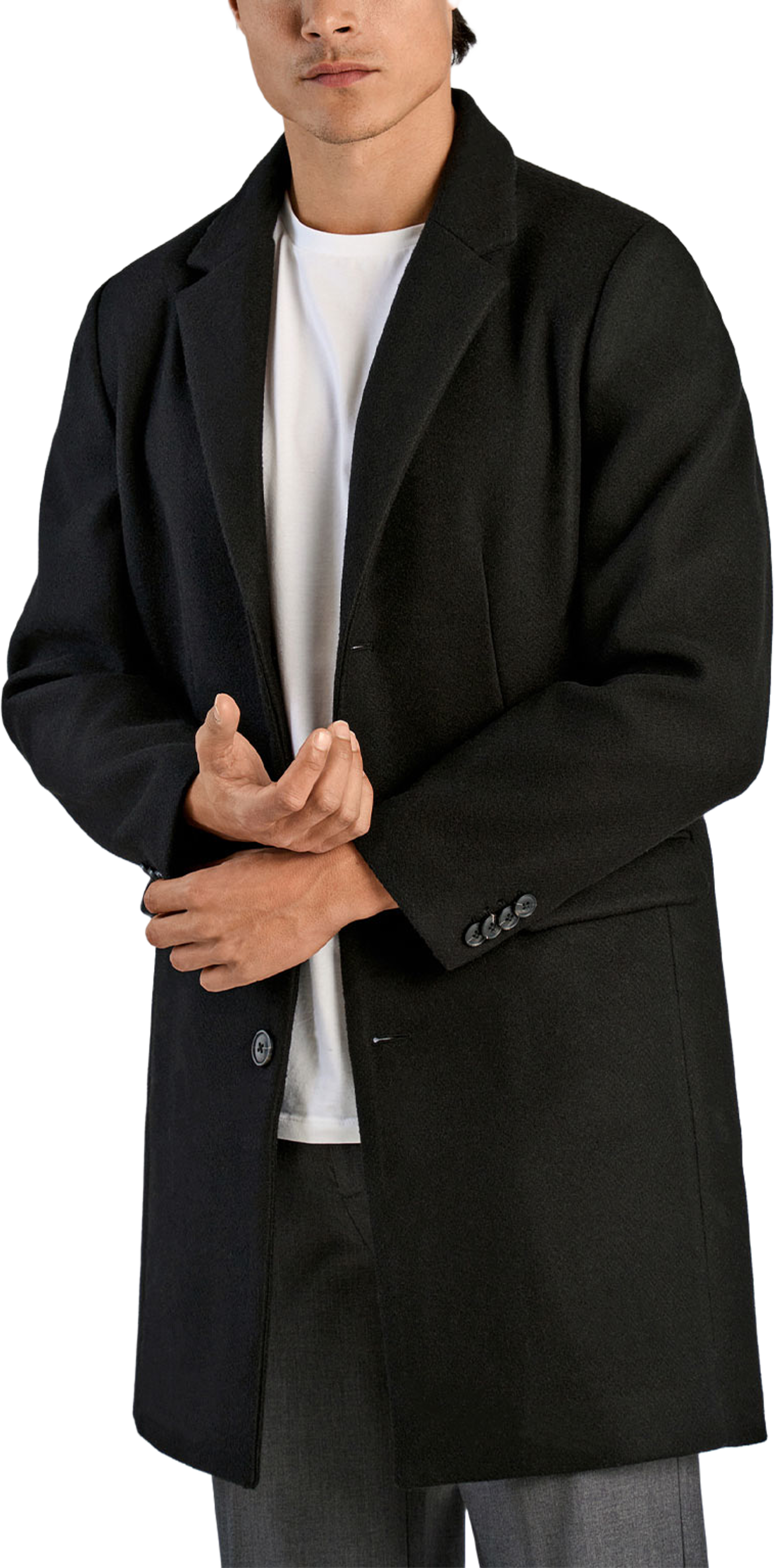 Classic Coat, från Lindbergh, i färgen Black. Klicka för att öppna bilden i stort format