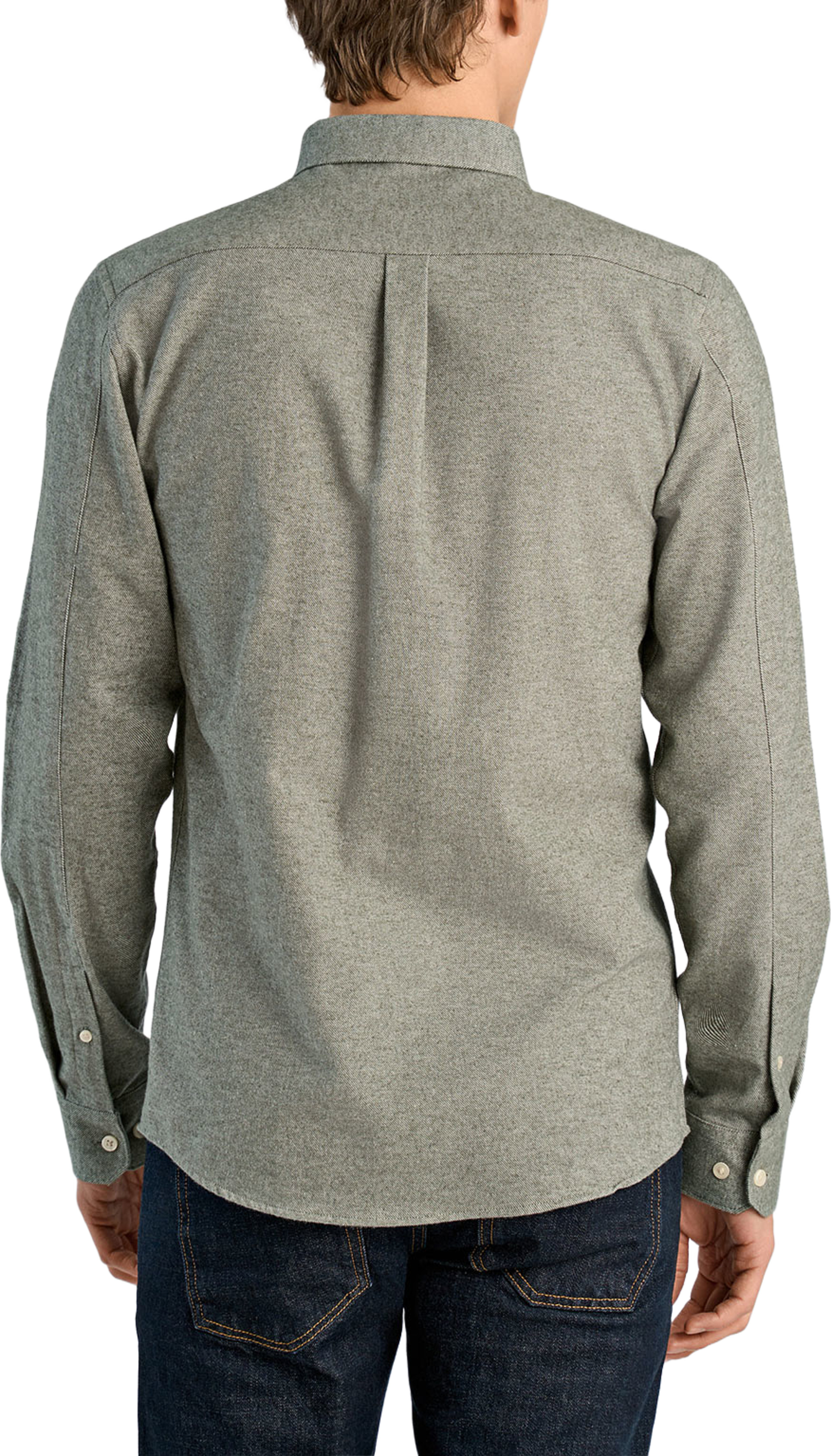 Lindbergh Brushed twill Shirt L/S, från Lindbergh, i färgen Lt Army. Klicka för att öppna bilden i stort format