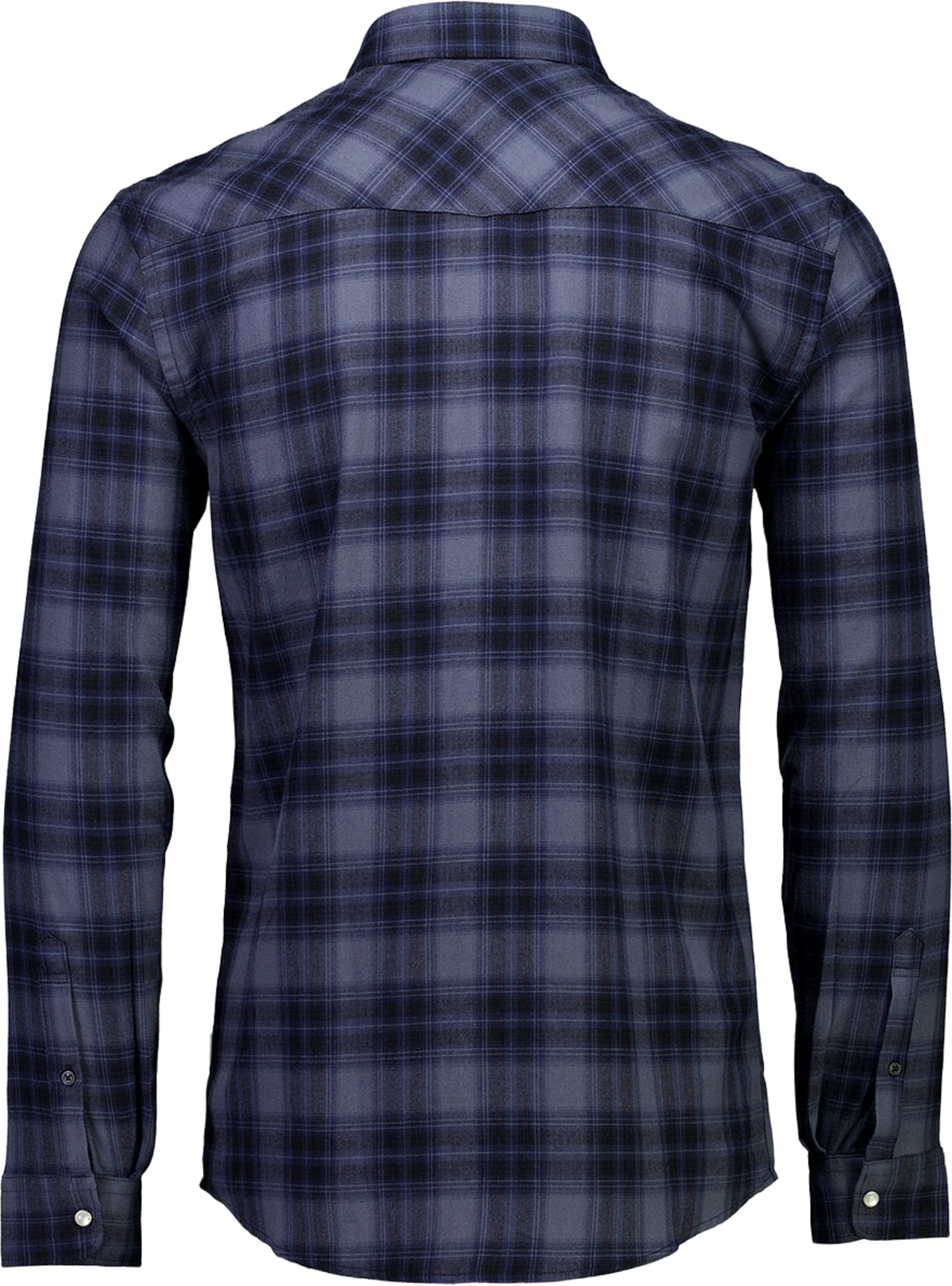 Lindbergh Herringbone checked western shirt L/S Shirt L/S, från Lindbergh, i färgen Dk Blue. Klicka för att öppna bilden i stort format