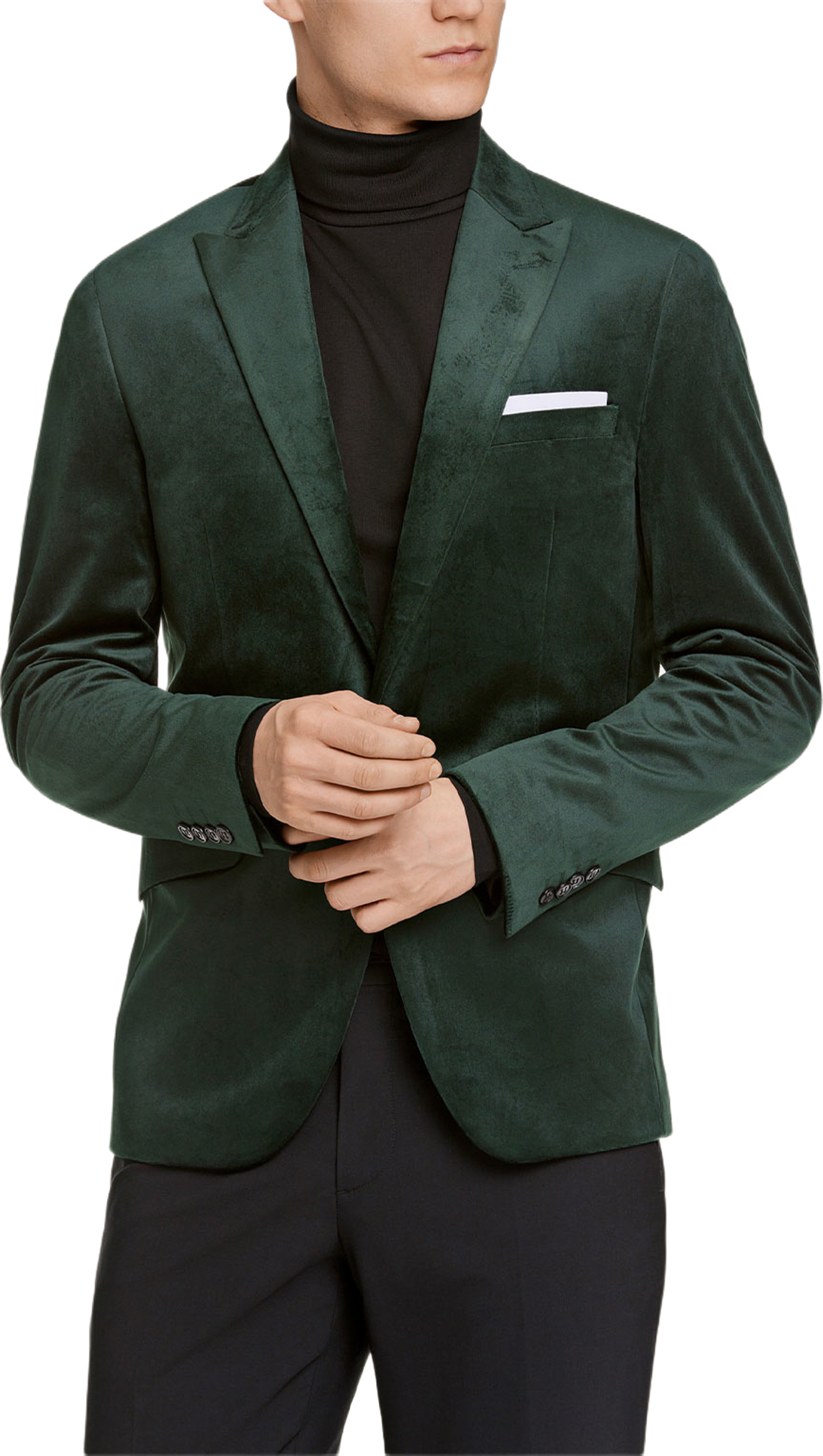 Velvet Blazer, från Lindbergh, i färgen Dk Green. Klicka för att öppna bilden i stort format