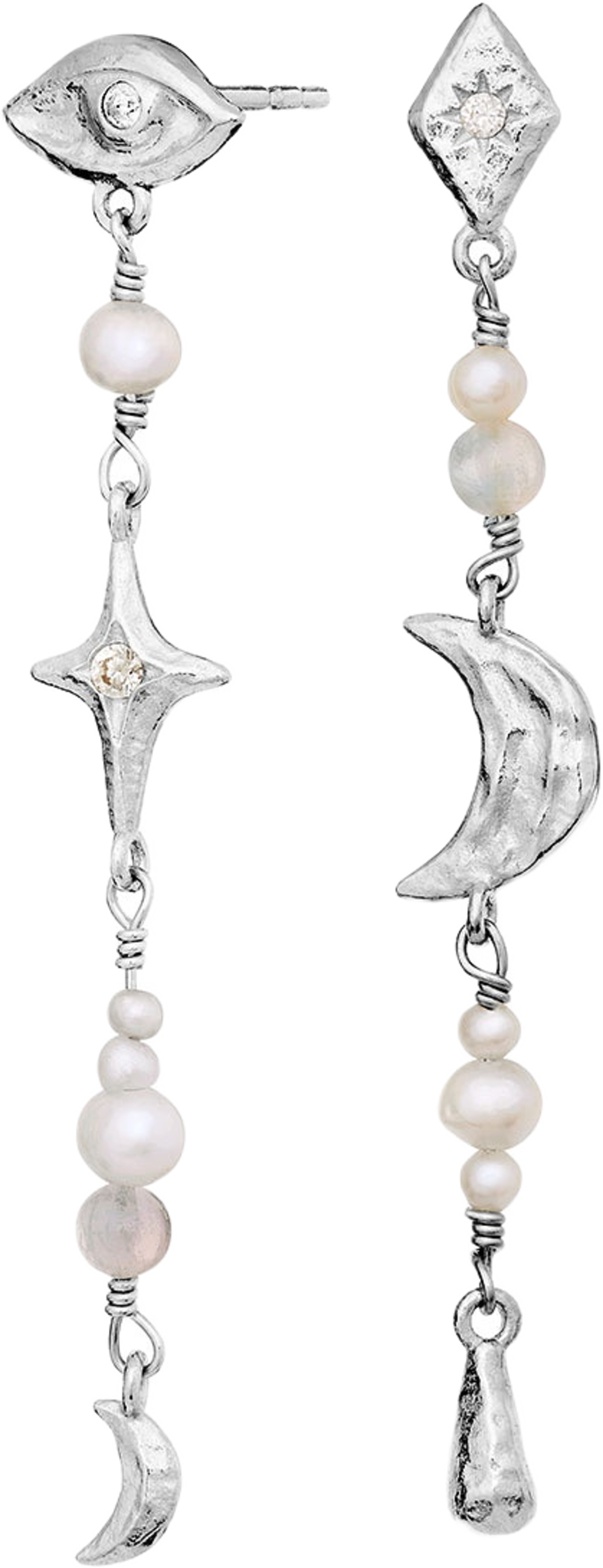 Sissone Earrings, från Maanesten, i färgen Sterling Silver.