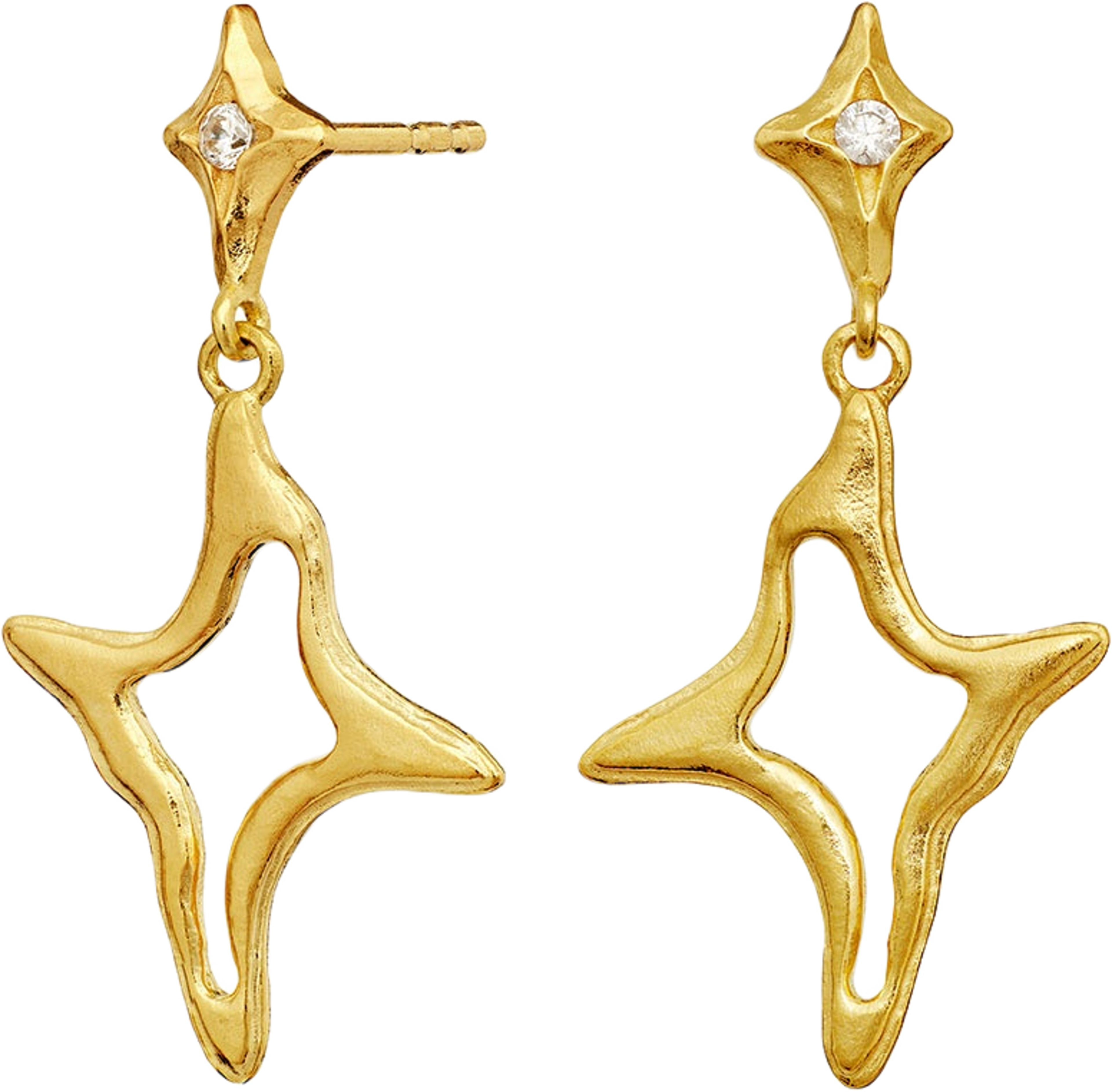Roxy Earrings, från Maanesten, i färgen Goldplated.