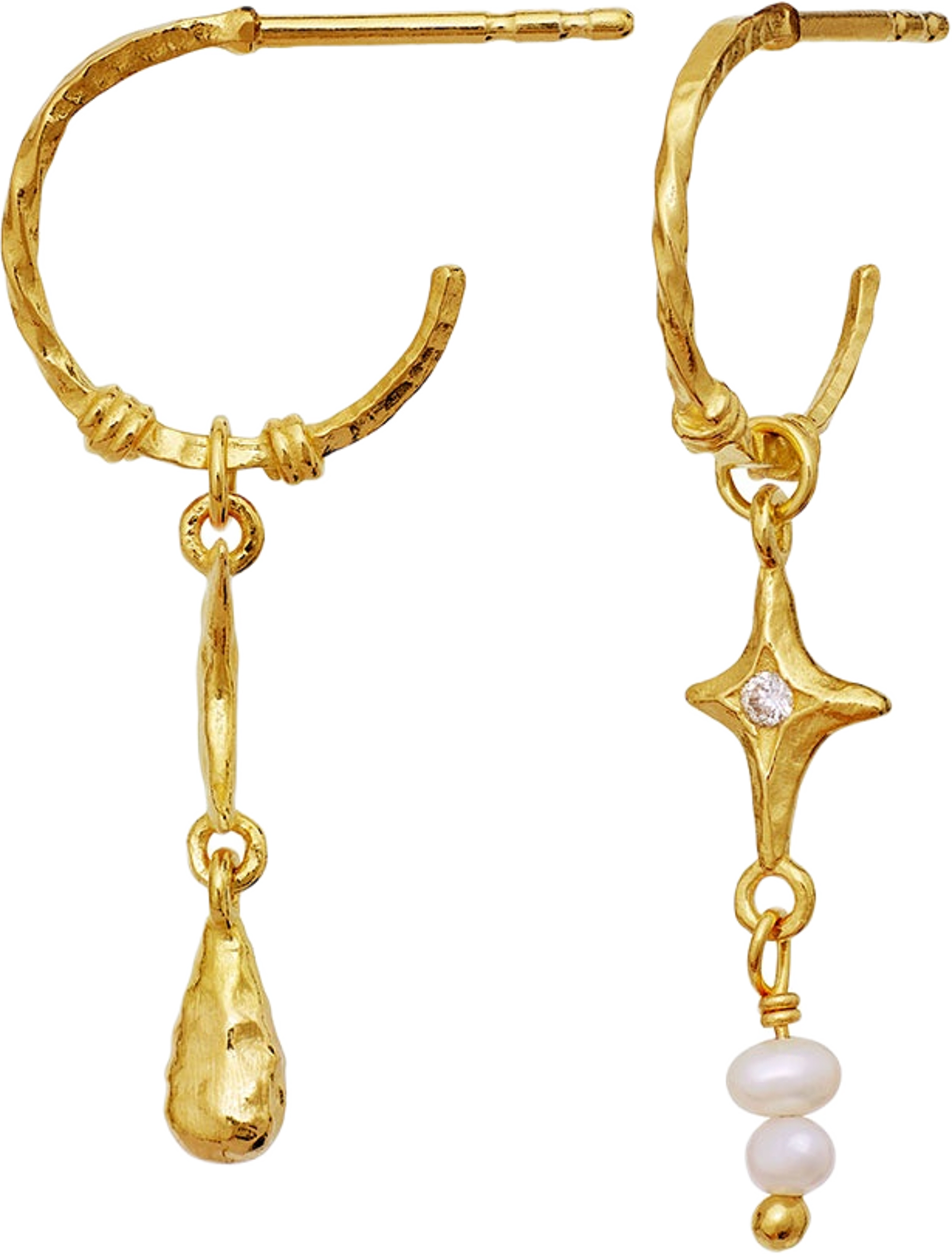 Tamina Earrings, från Maanesten, i färgen Goldplated.