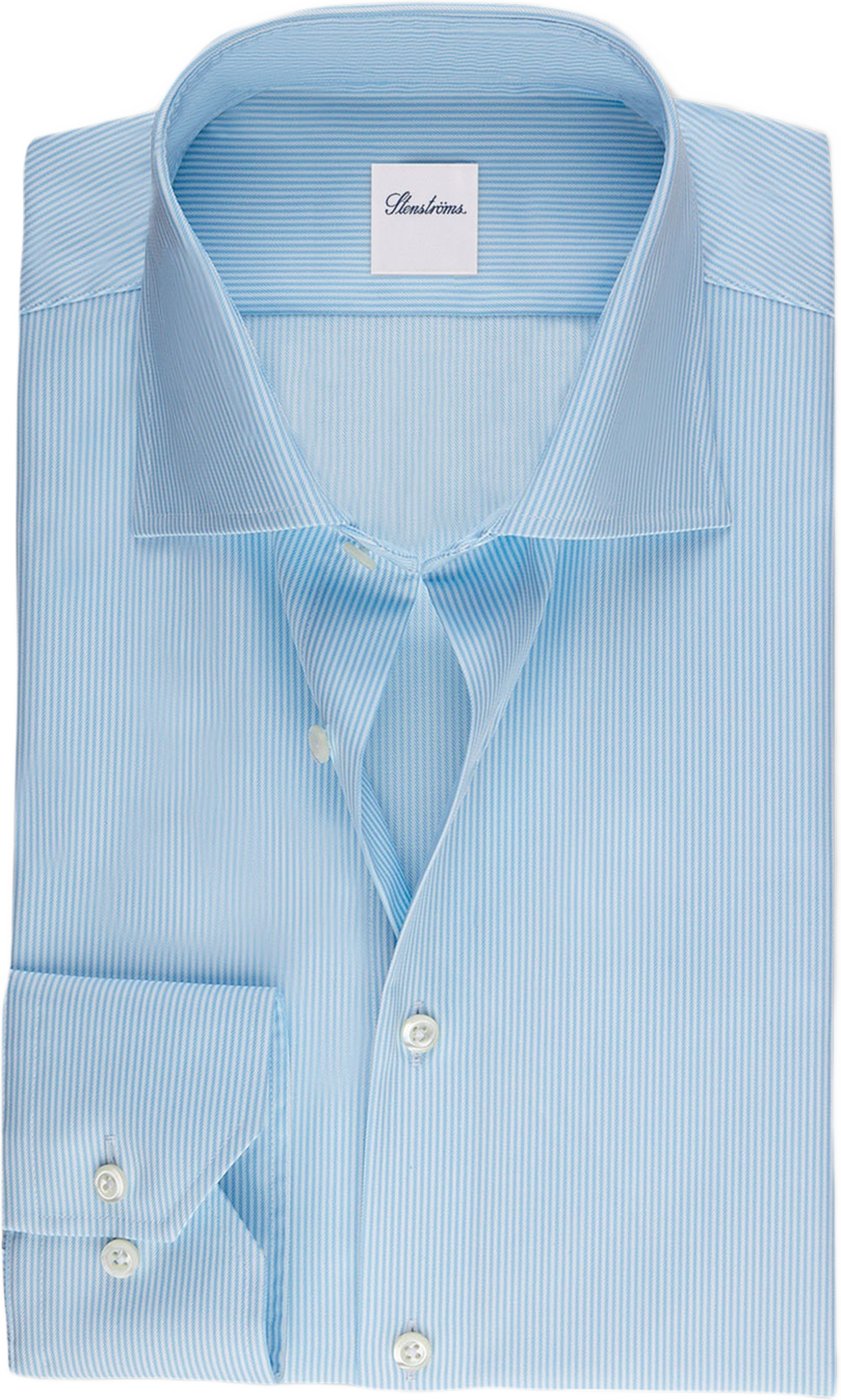 Smalrandig Twillskjorta, från Stenströms, i färgen Light Blue Stripe.