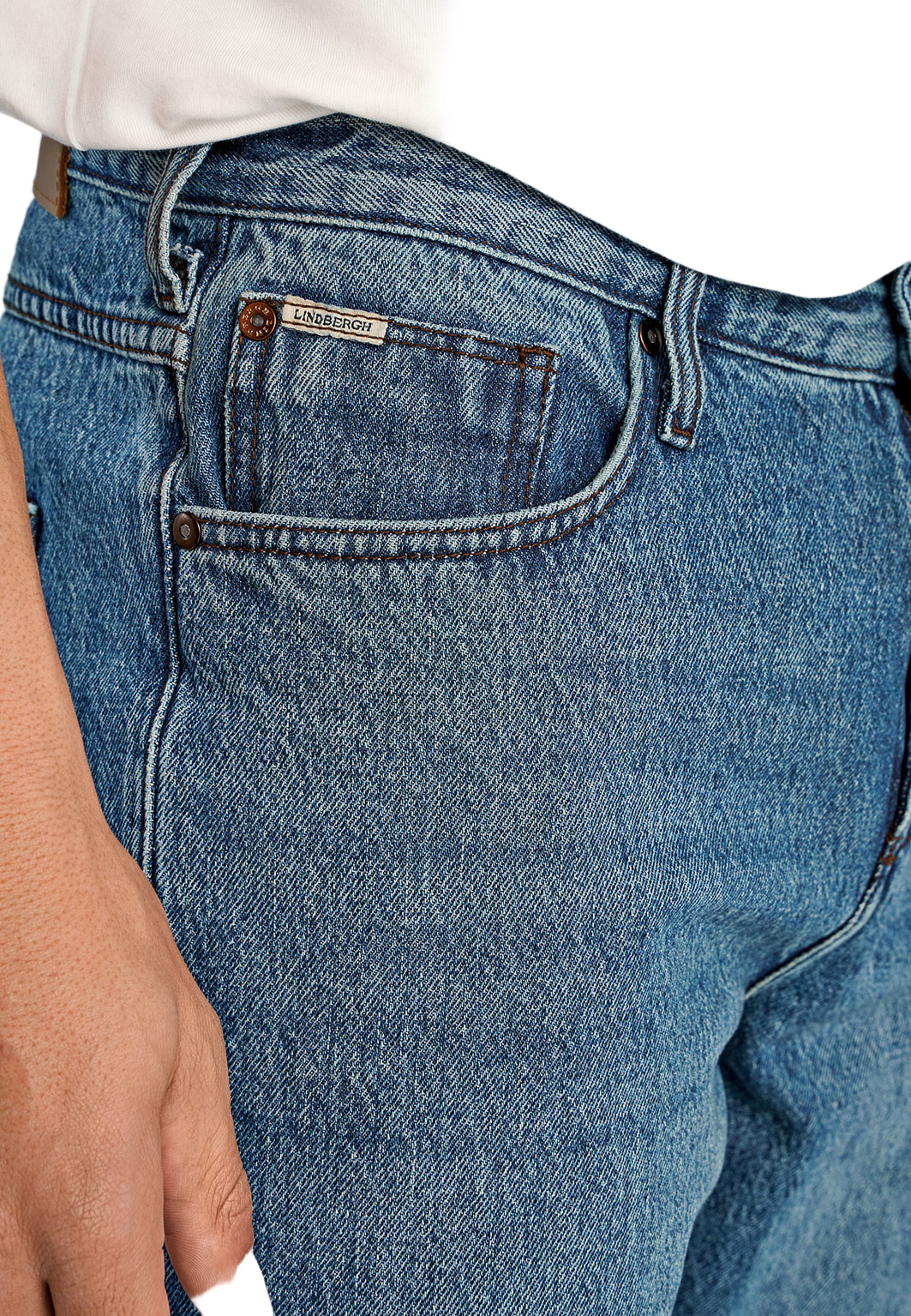 Lindbergh Loose fit jeans Jeans, från Lindbergh, i färgen Trade Blue. Klicka för att öppna bilden i stort format