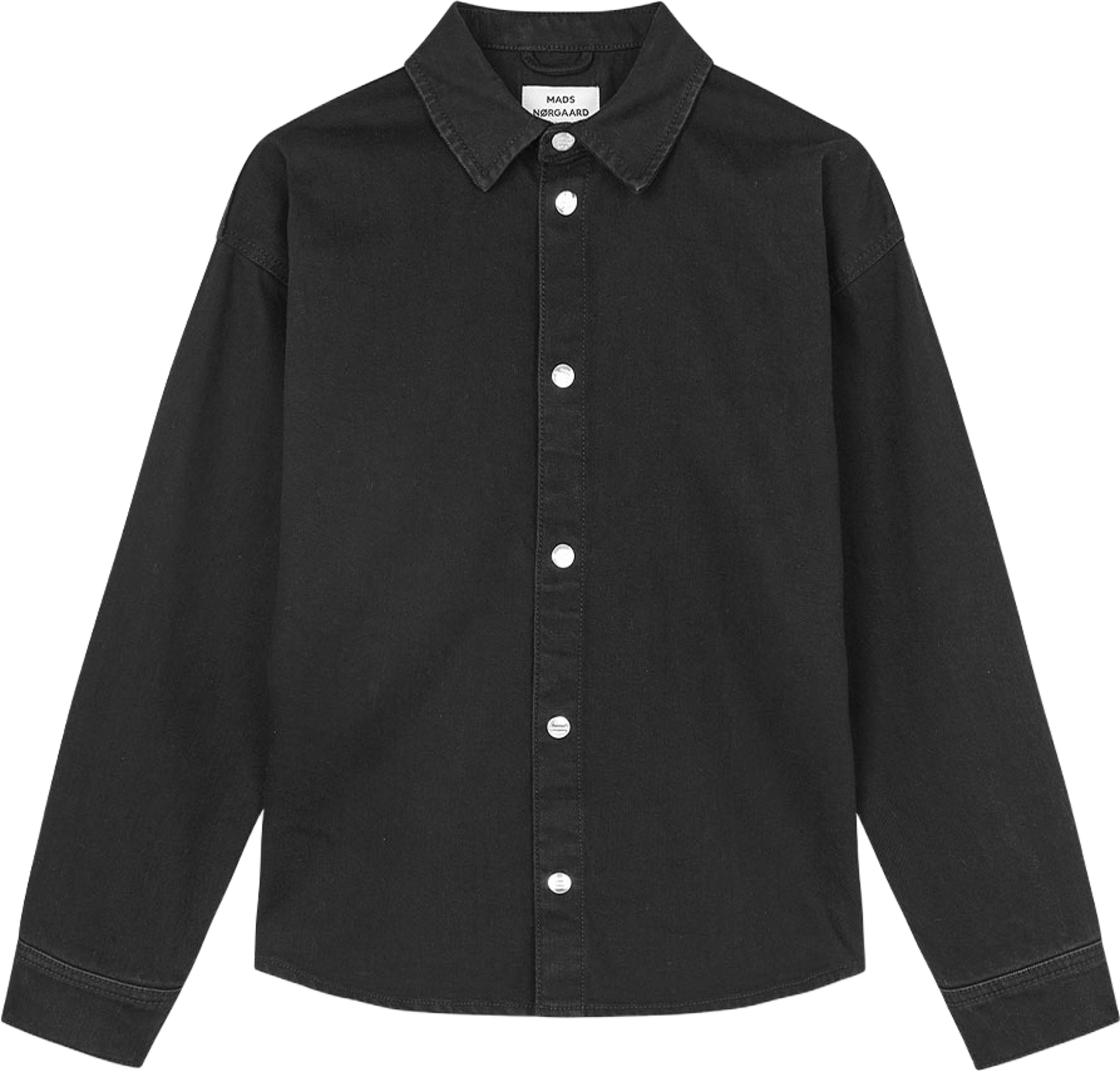 Dyed Denim Gisla Shirt, från Mads Nørgaard, i färgen Black. Klicka för att öppna bilden i stort format