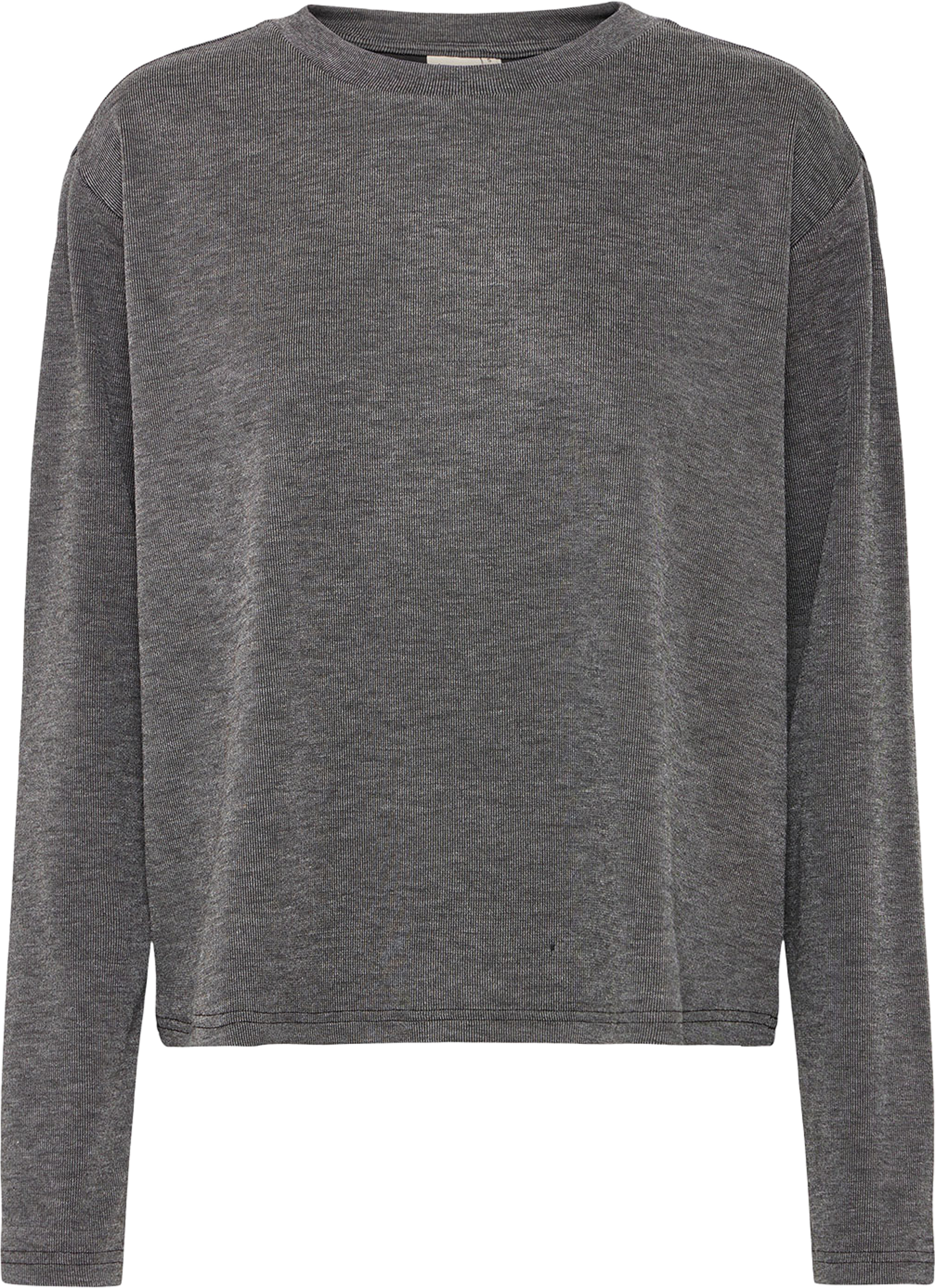 Frjadi Pullover, från Fransa, i färgen Gray Pinstripe Melange.