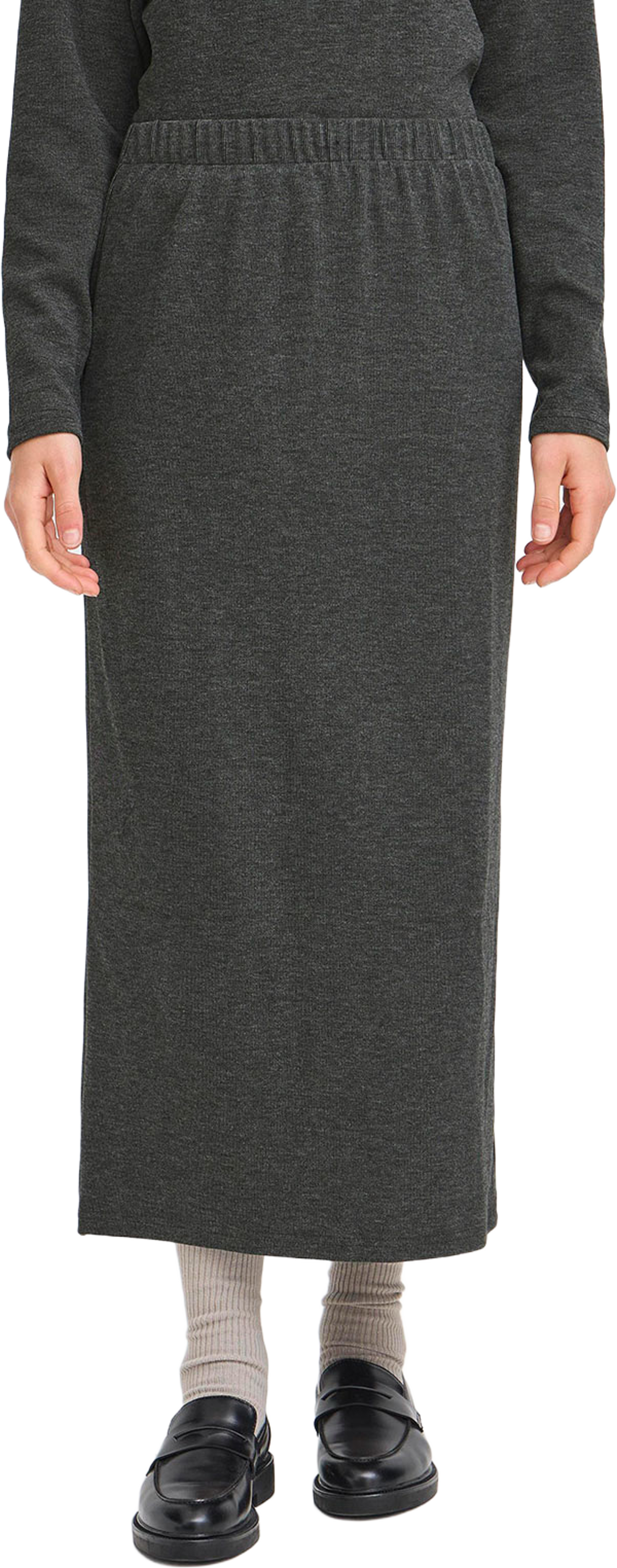 Frjadi Skirt, från Fransa, i färgen Gray Pinstripe Melange.