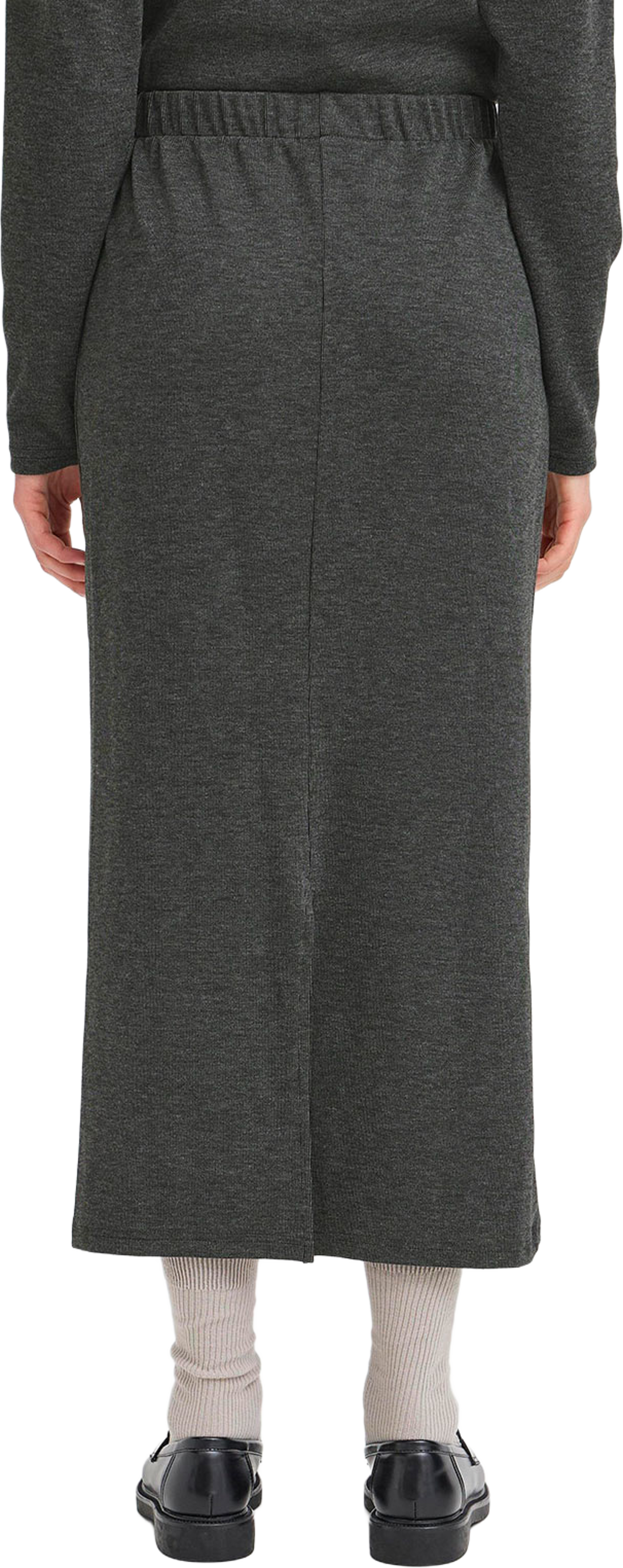 Frjadi Skirt, från Fransa, i färgen Gray Pinstripe Melange.