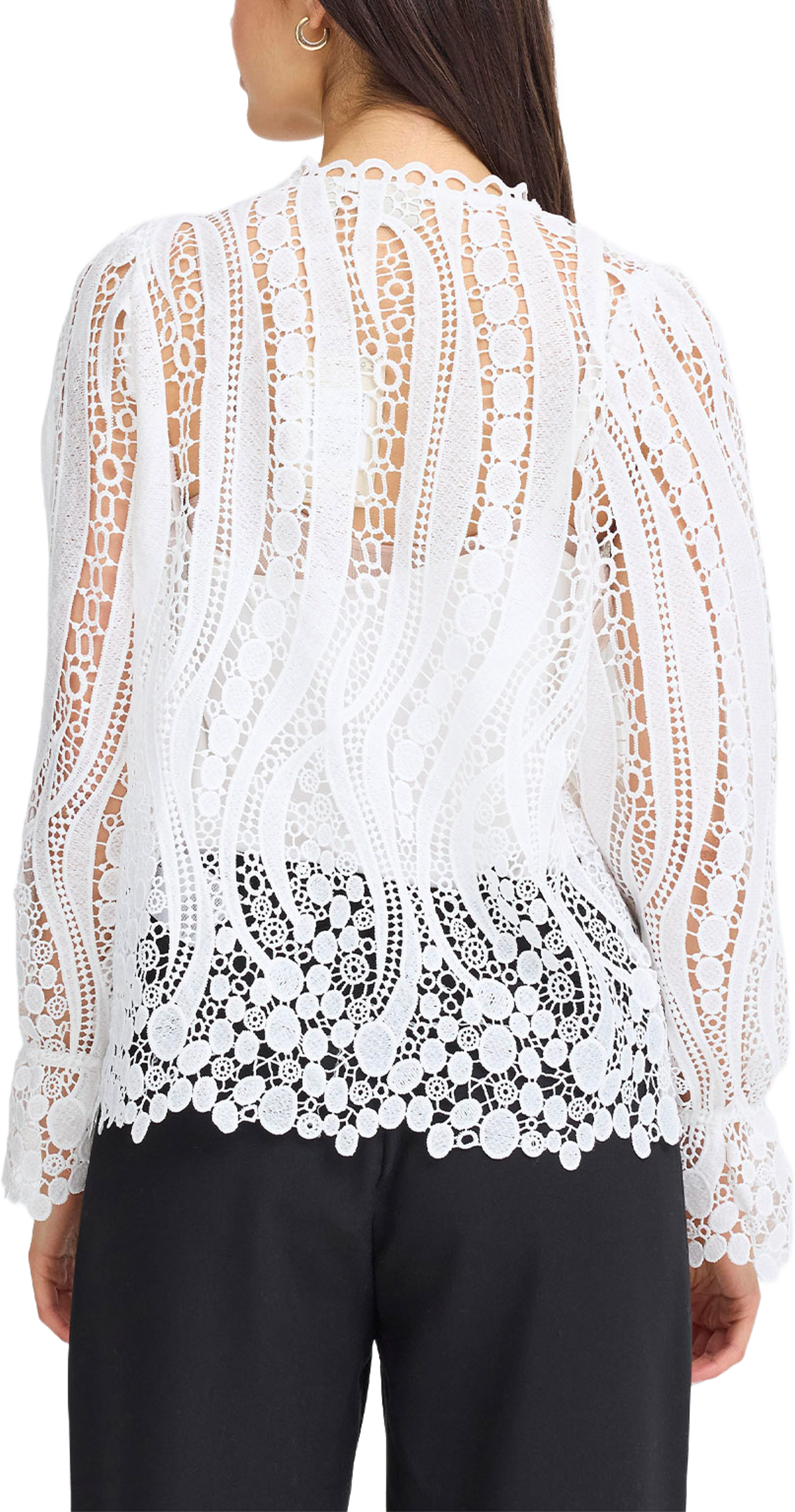 FRBELLE Blouse, från Fransa, i färgen Whisper White.