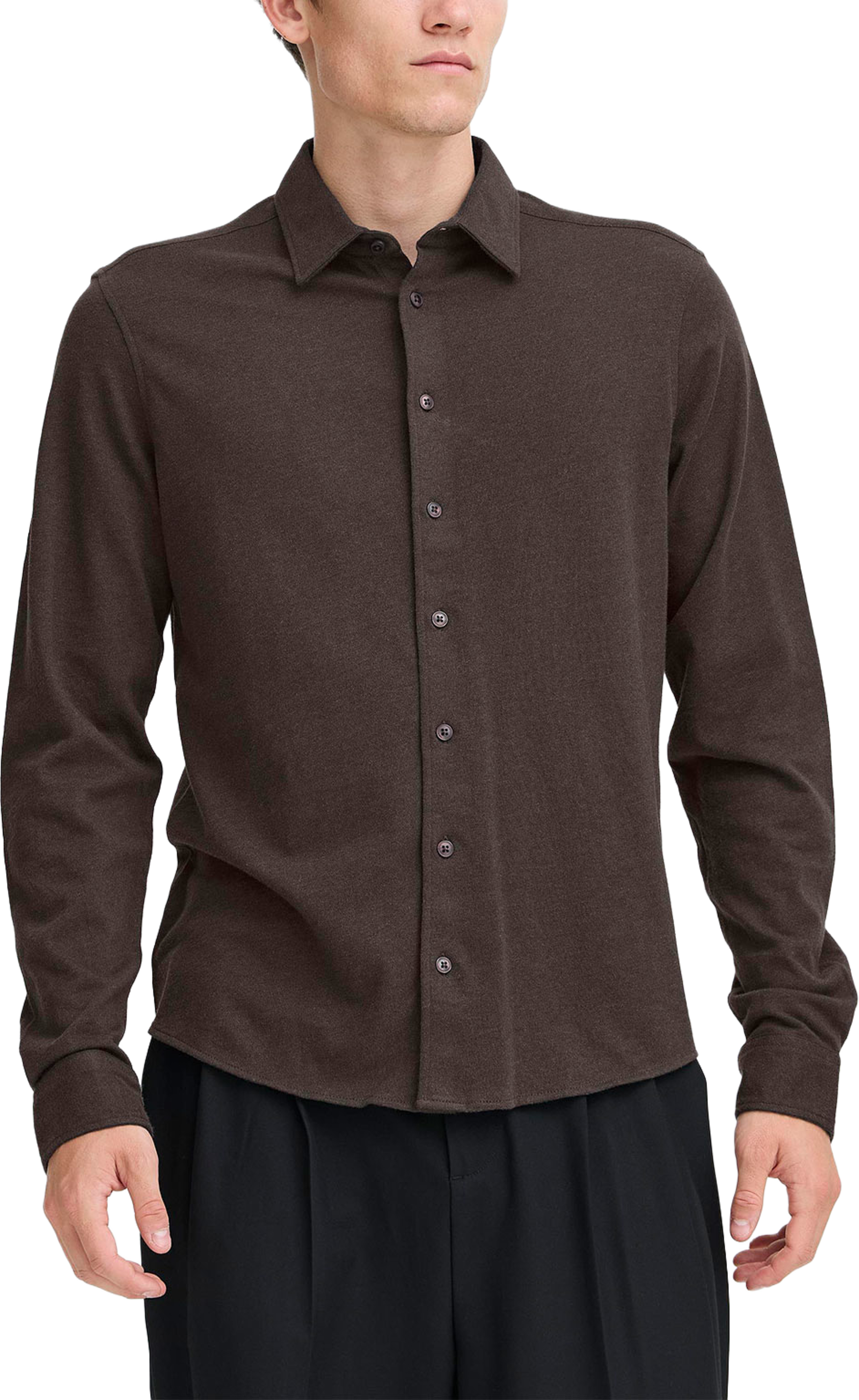 ARKAN Formal Shirt, från Casual Friday, i färgen Demitasse Melange. Klicka för att öppna bilden i stort format