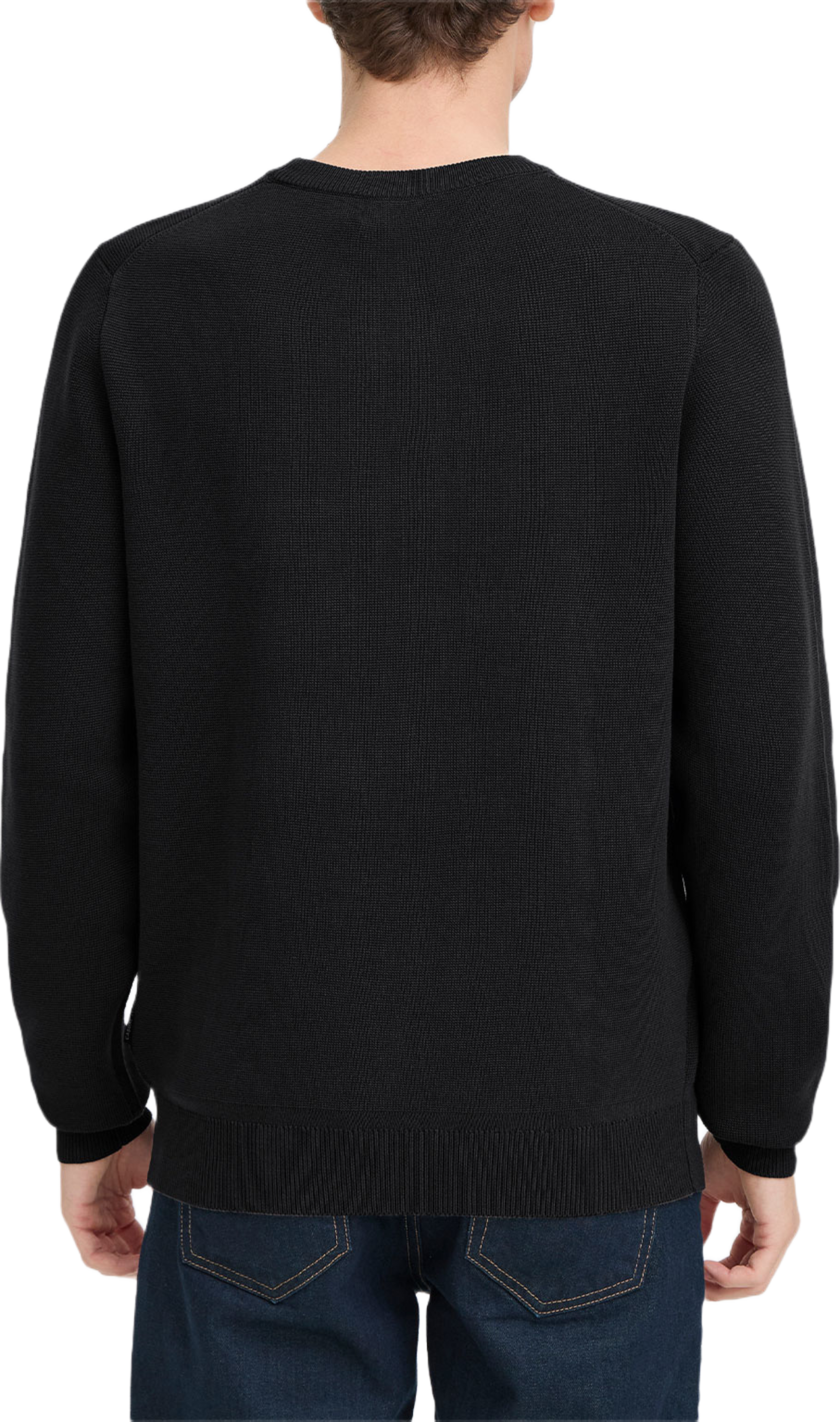 Cftheo Milano Crew Knit sweater, från Casual Friday, i färgen Black Beauty. Klicka för att öppna bilden i stort format