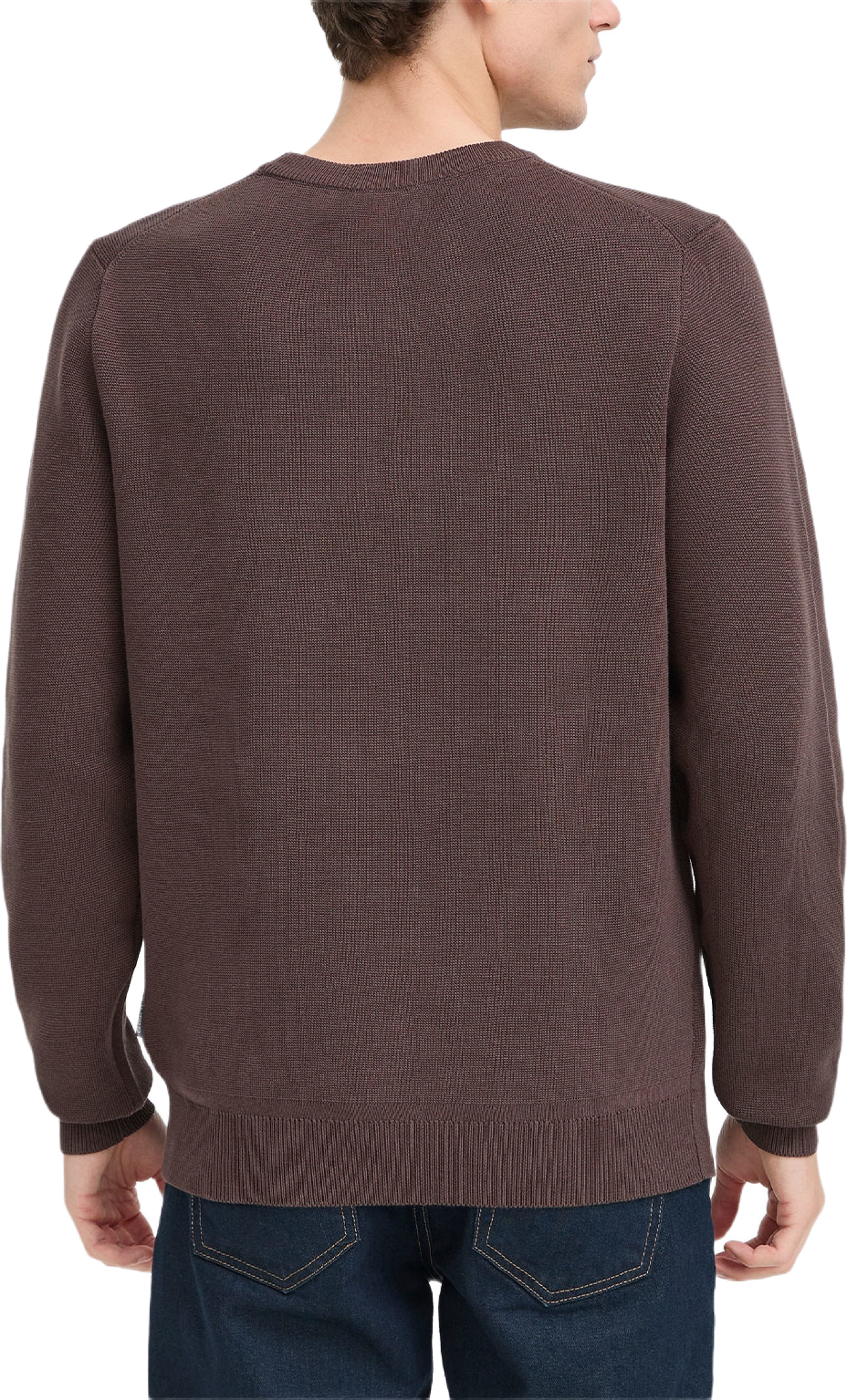 Cftheo Milano Crew Knit sweater, från Casual Friday, i färgen Demitasse. Klicka för att öppna bilden i stort format