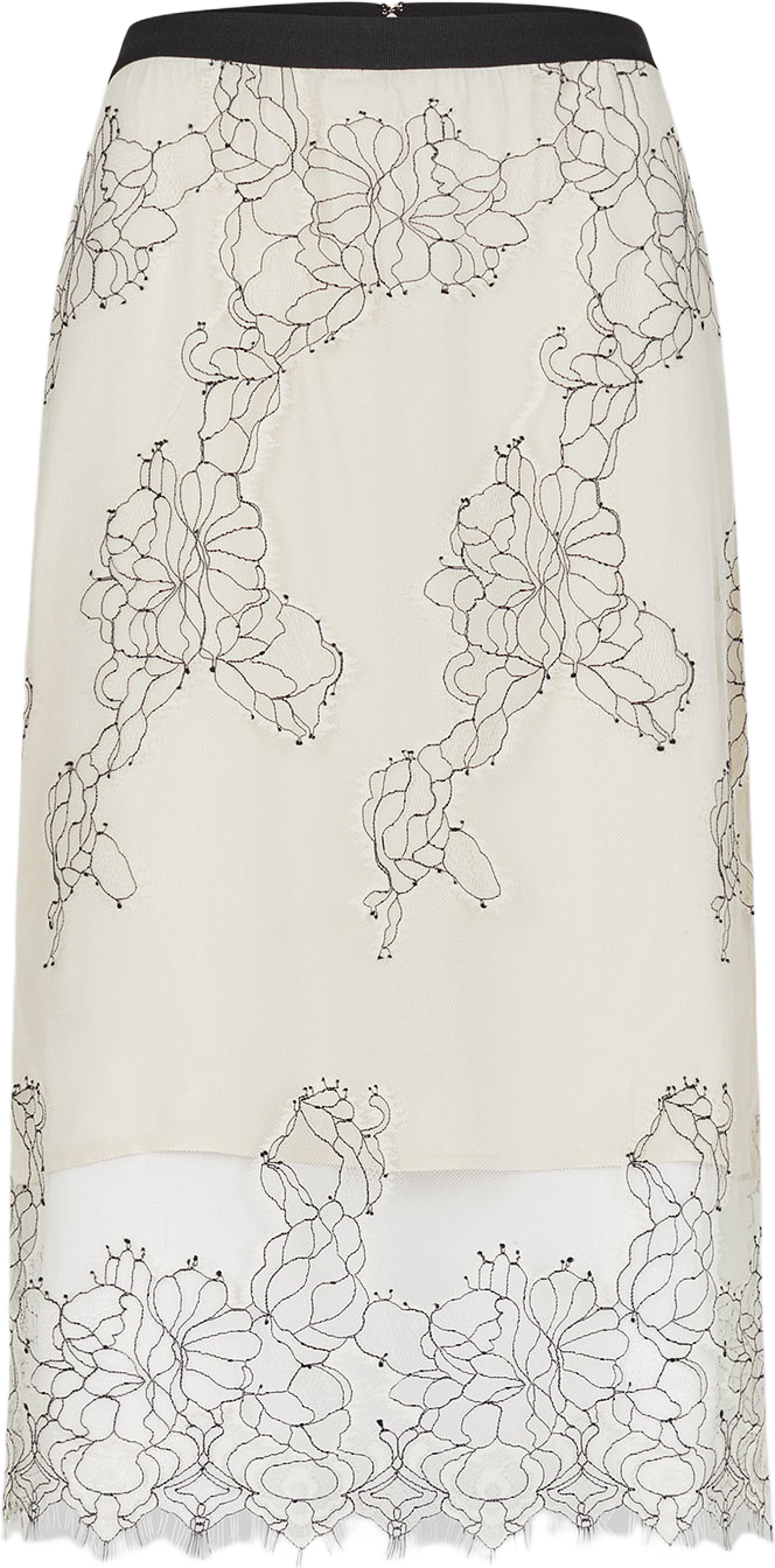 Wila Lace Skirt, från Second Female, i färgen Tofu. Klicka för att öppna bilden i stort format