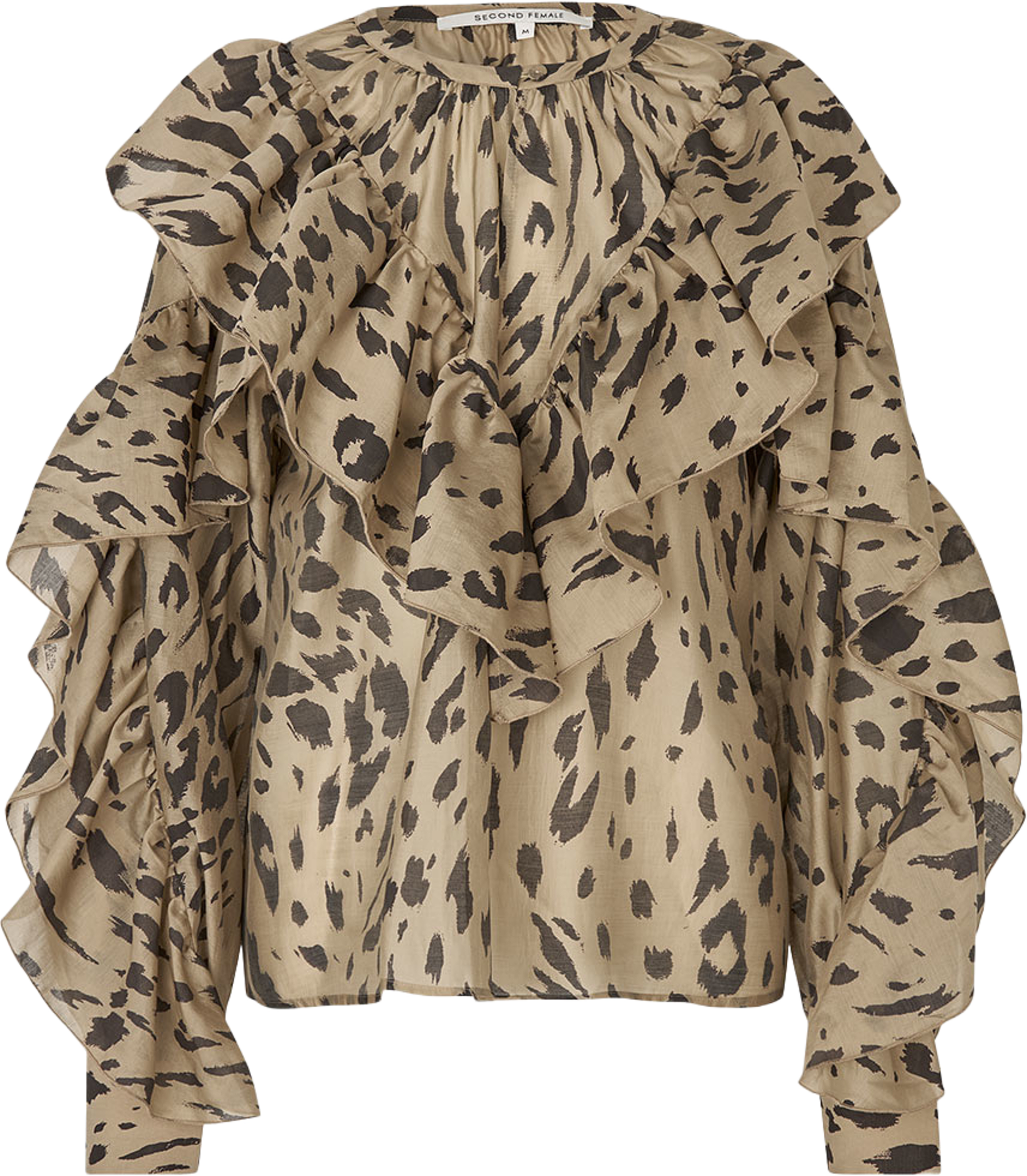 Elouise Blouse, från Second Female, i färgen Kelp. Klicka för att öppna bilden i stort format