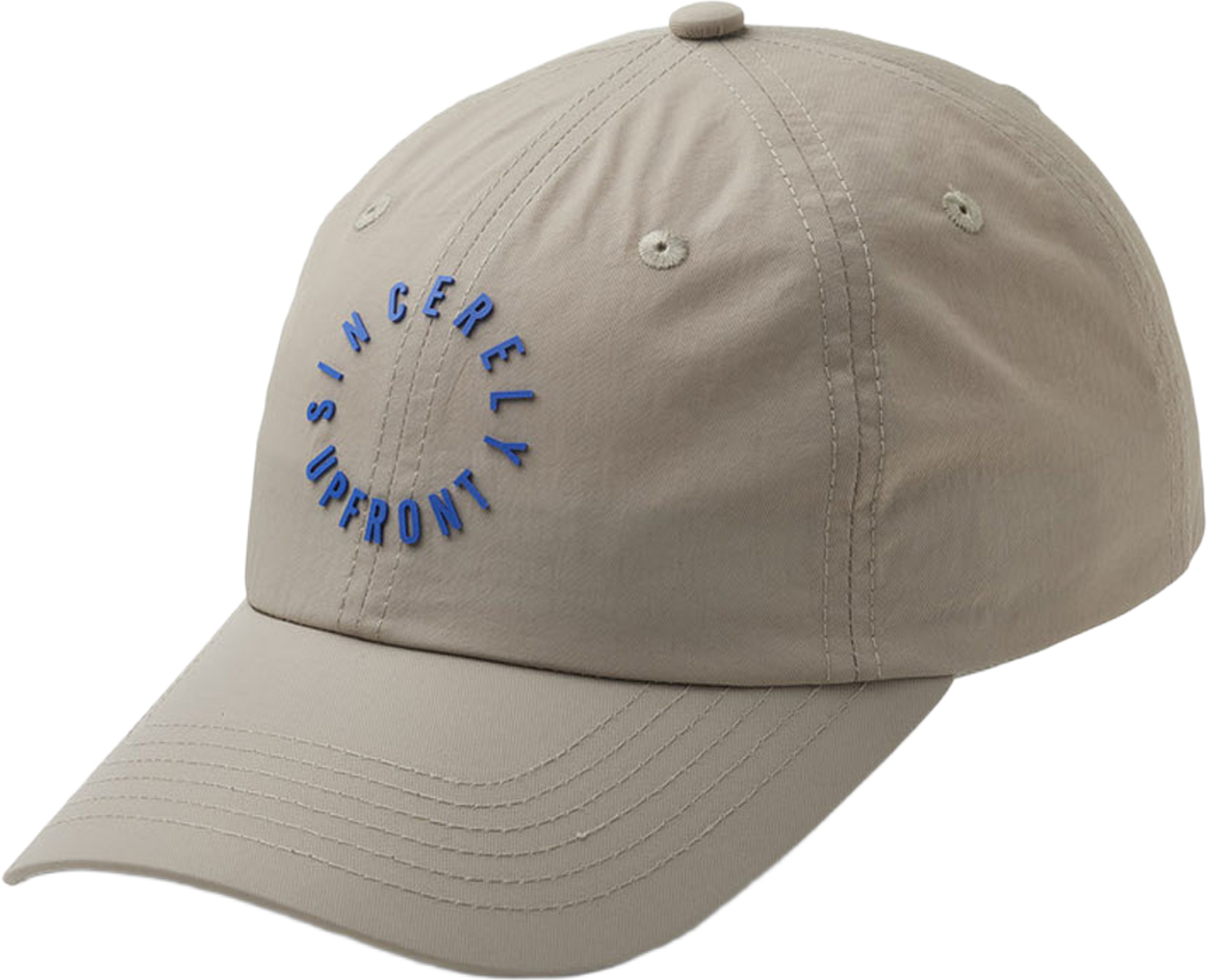 SINCERELY Soft Low Baseball Cap, från Upfront, i färgen Khaki Blue. Klicka för att öppna bilden i stort format