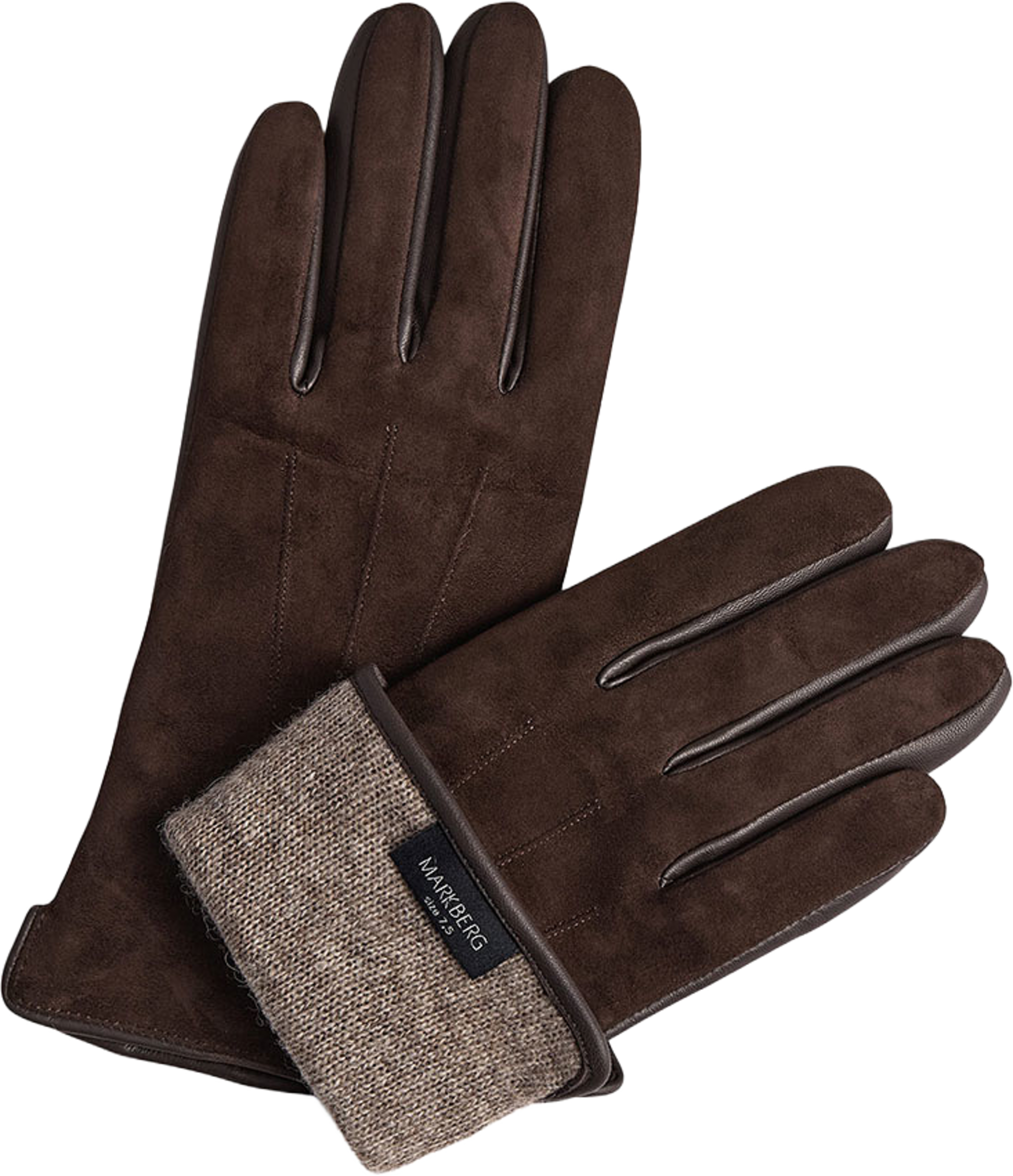 CariannaMBG Glove Suede Gloves, från Markberg, i färgen Dark Brown. Klicka för att öppna bilden i stort format