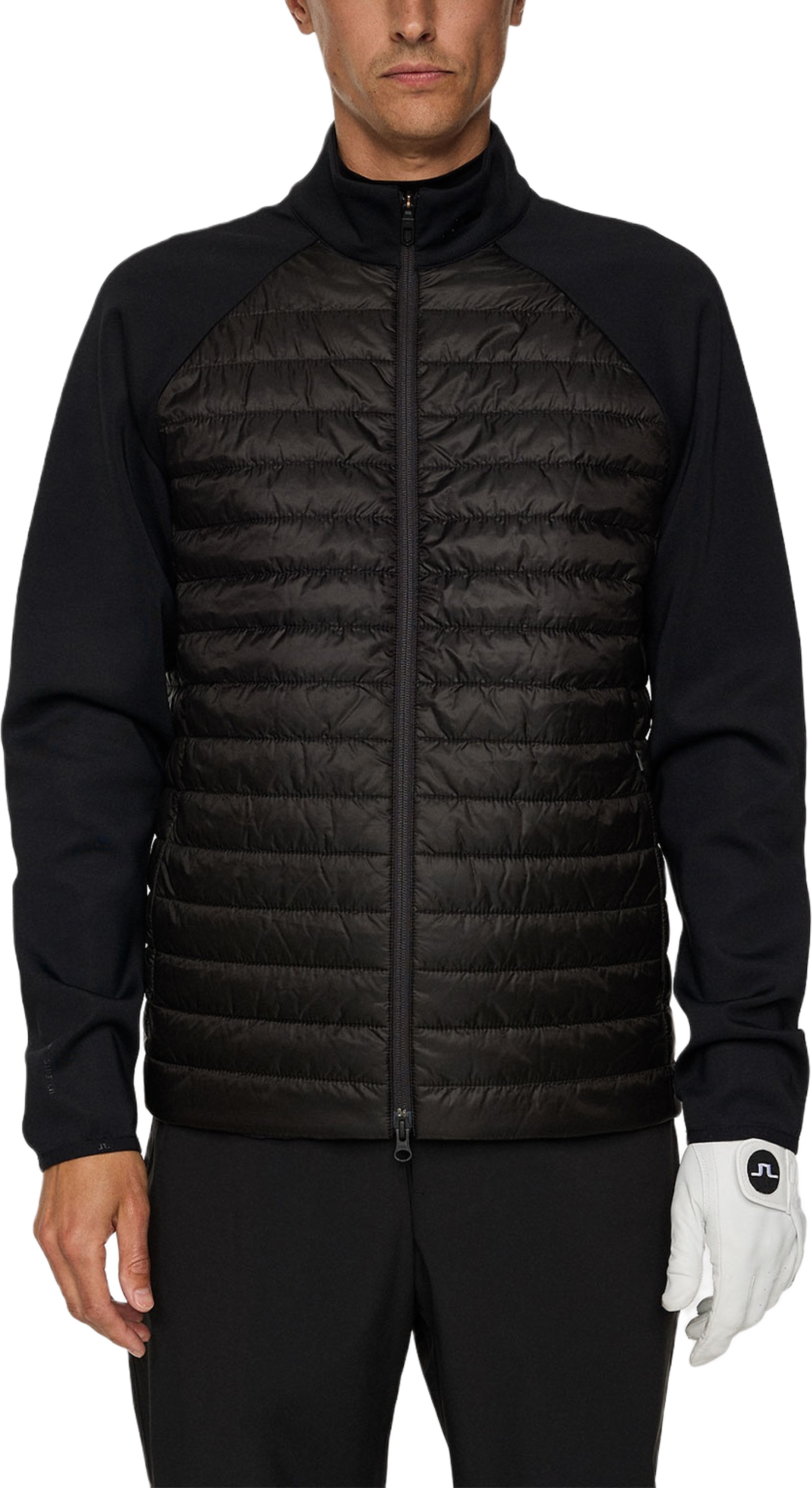 Hayden Quilt Hybrid Jacket, från J.Lindeberg, i färgen Black.
