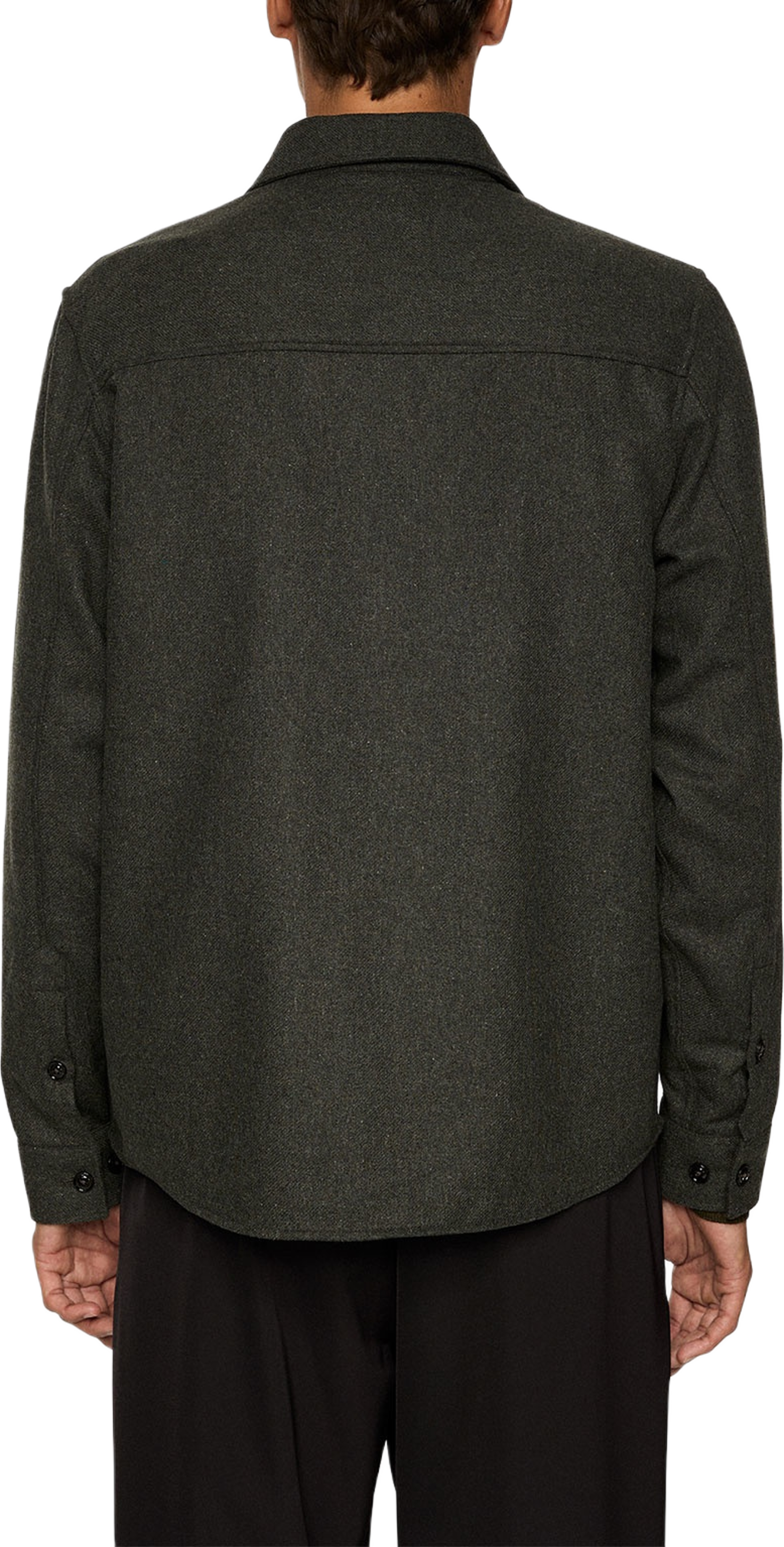 Flat Wool Overshirt, från J.Lindeberg, i färgen Forest Green.