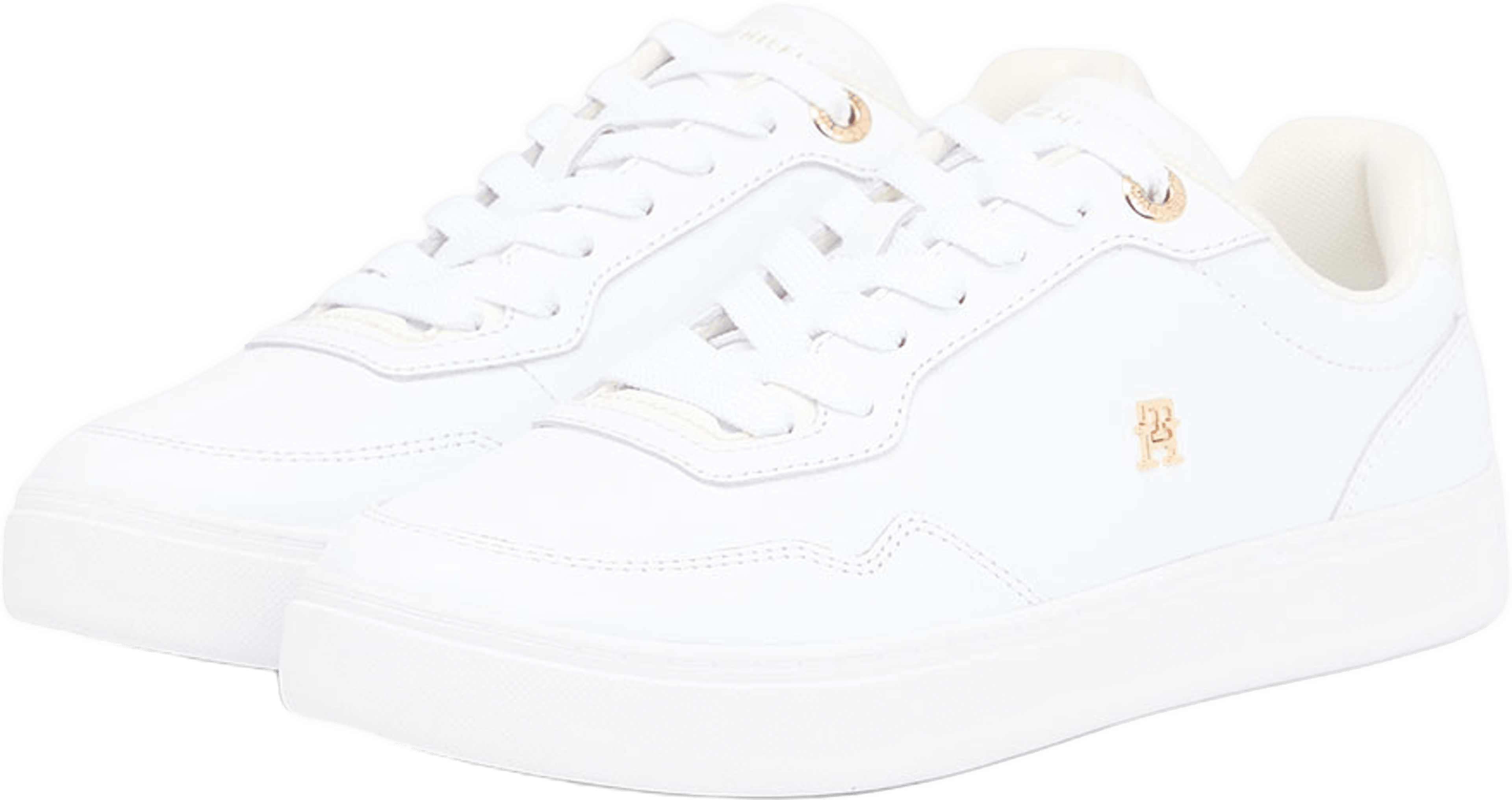 Casual Cupsole Sneaker, från Tommy Hilfiger, i färgen White/Ecru. Klicka för att öppna bilden i stort format