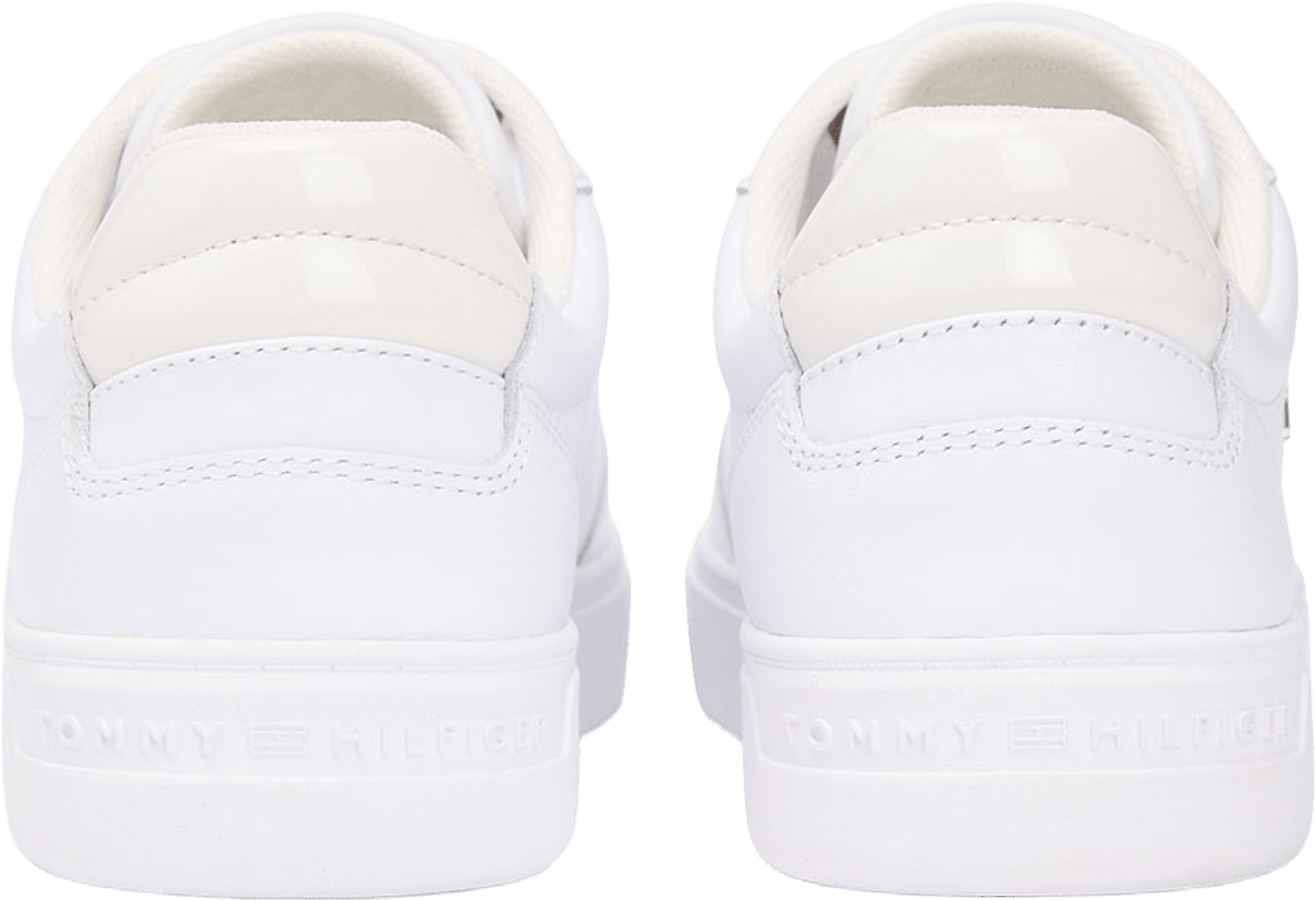 Casual Cupsole Sneaker, från Tommy Hilfiger, i färgen White/Ecru. Klicka för att öppna bilden i stort format