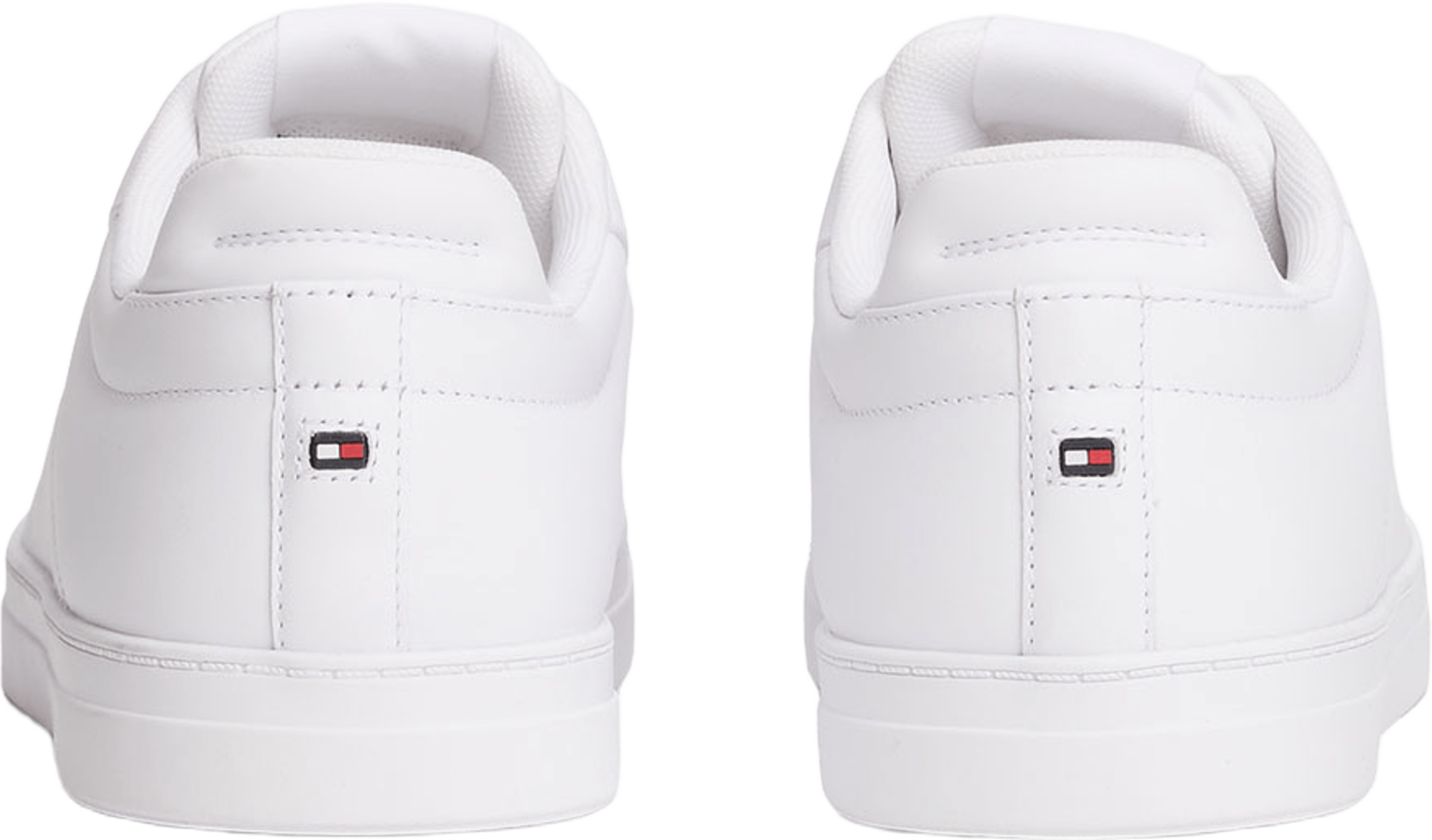 Leather Court Trainers, från Tommy Hilfiger, i färgen White. Klicka för att öppna bilden i stort format