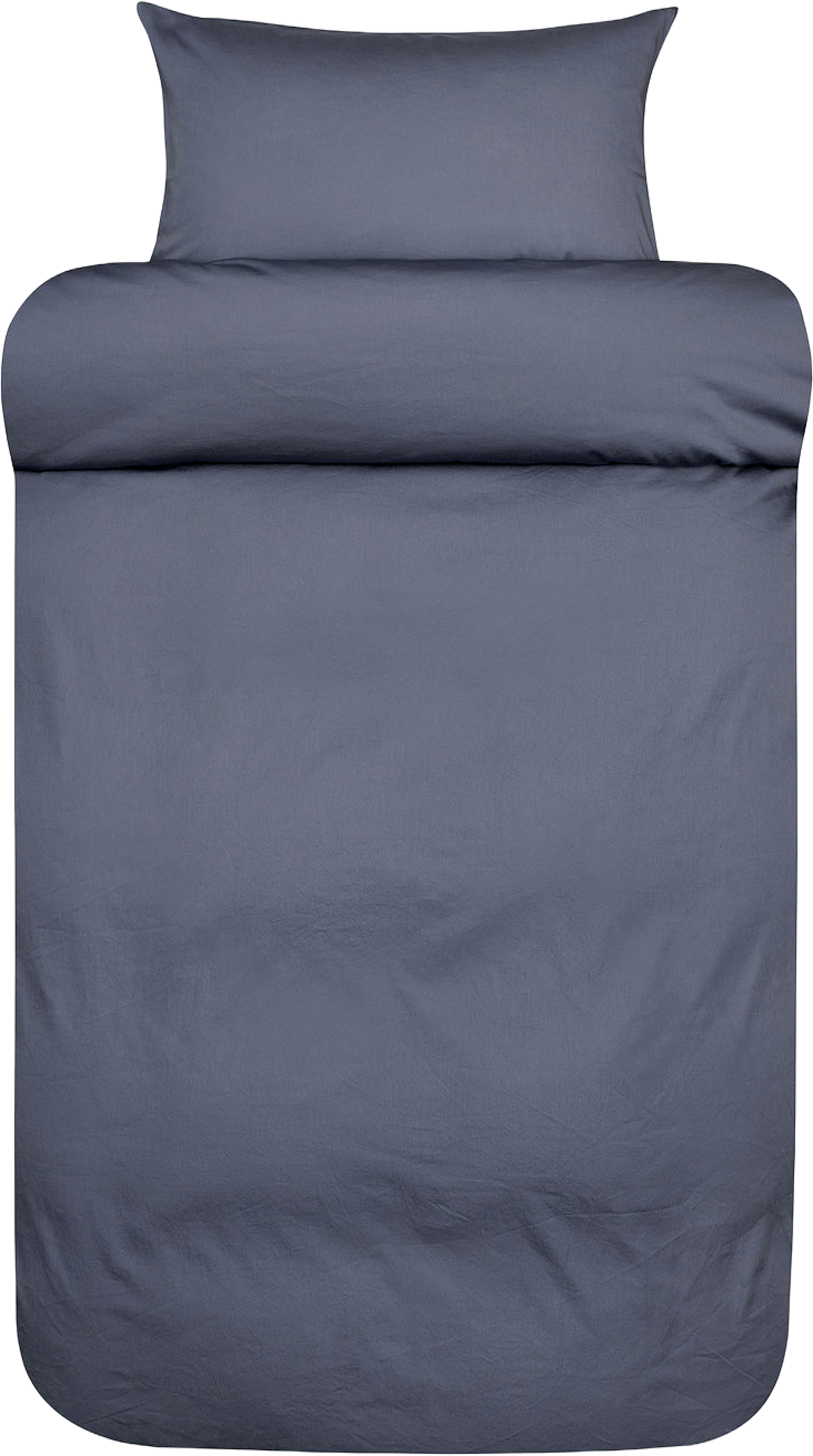 Harmoni satin bäddset 150x210 cm, från Høie of Scandinavia, i färgen Denim Blå. Klicka för att öppna bilden i stort format