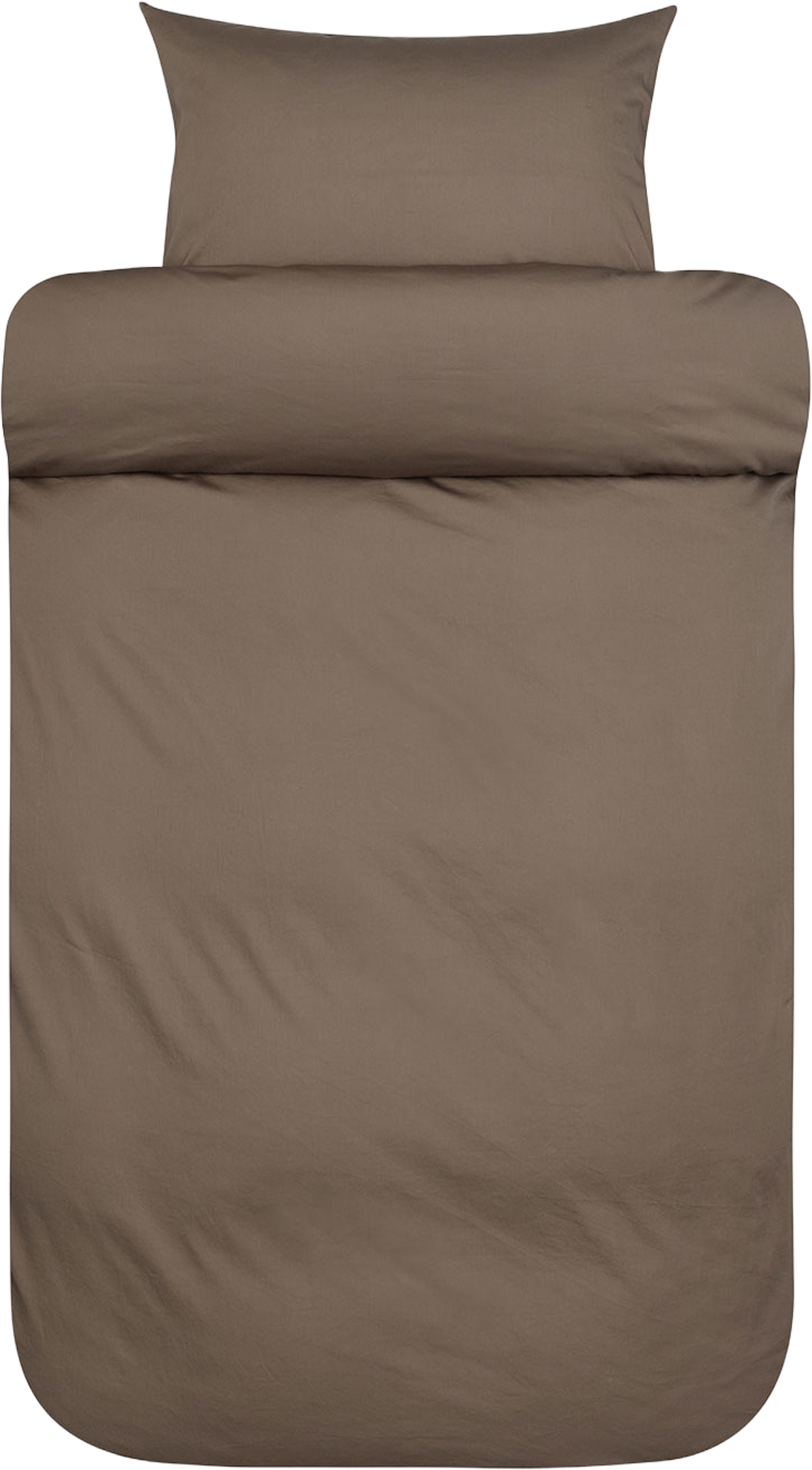 Harmoni satin bäddset 220x220 cm, från Høie of Scandinavia, i färgen Valnöt. Klicka för att öppna bilden i stort format